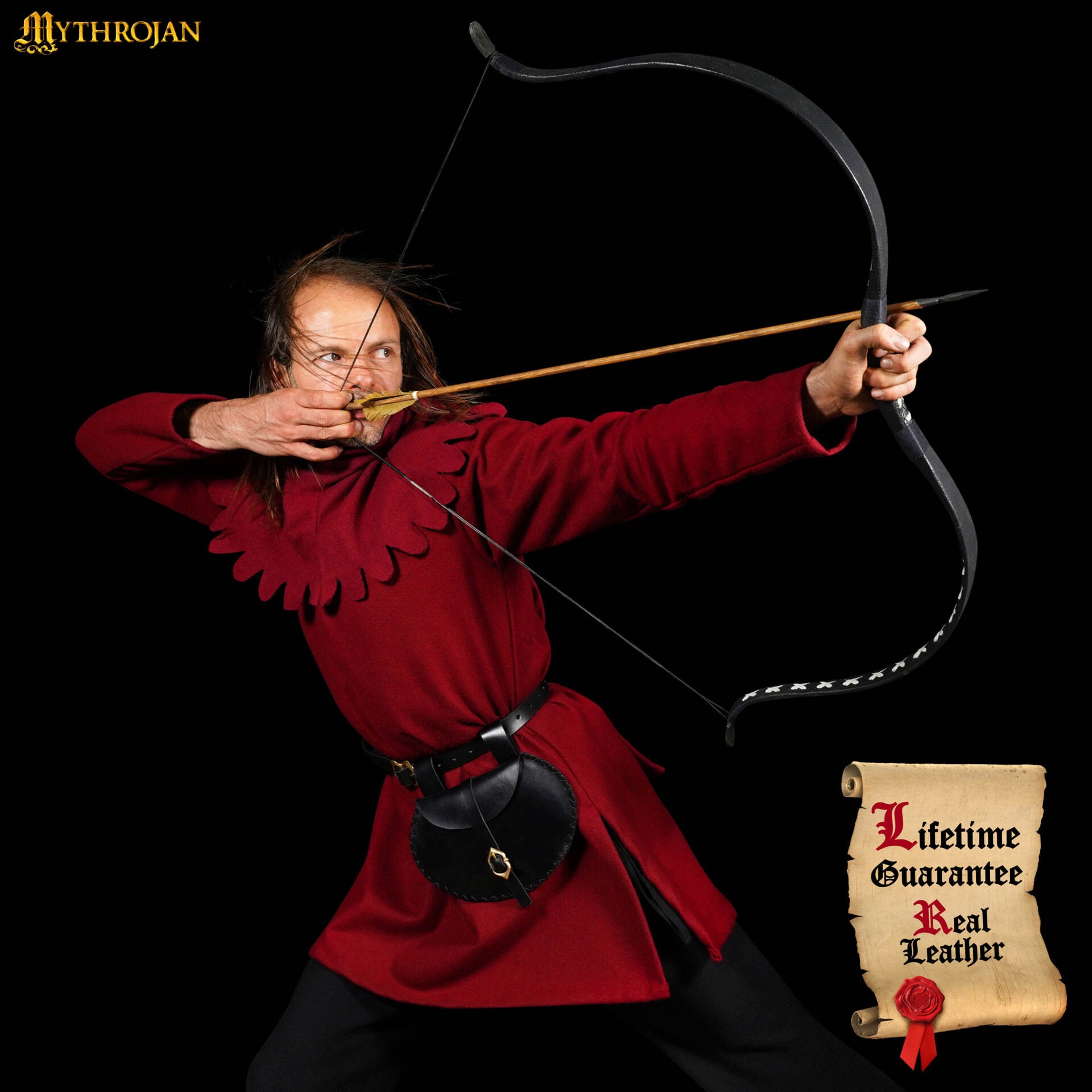 Imagen única de: Funda Medieval Vikinga de Cuero para Cinturón Mythrojan