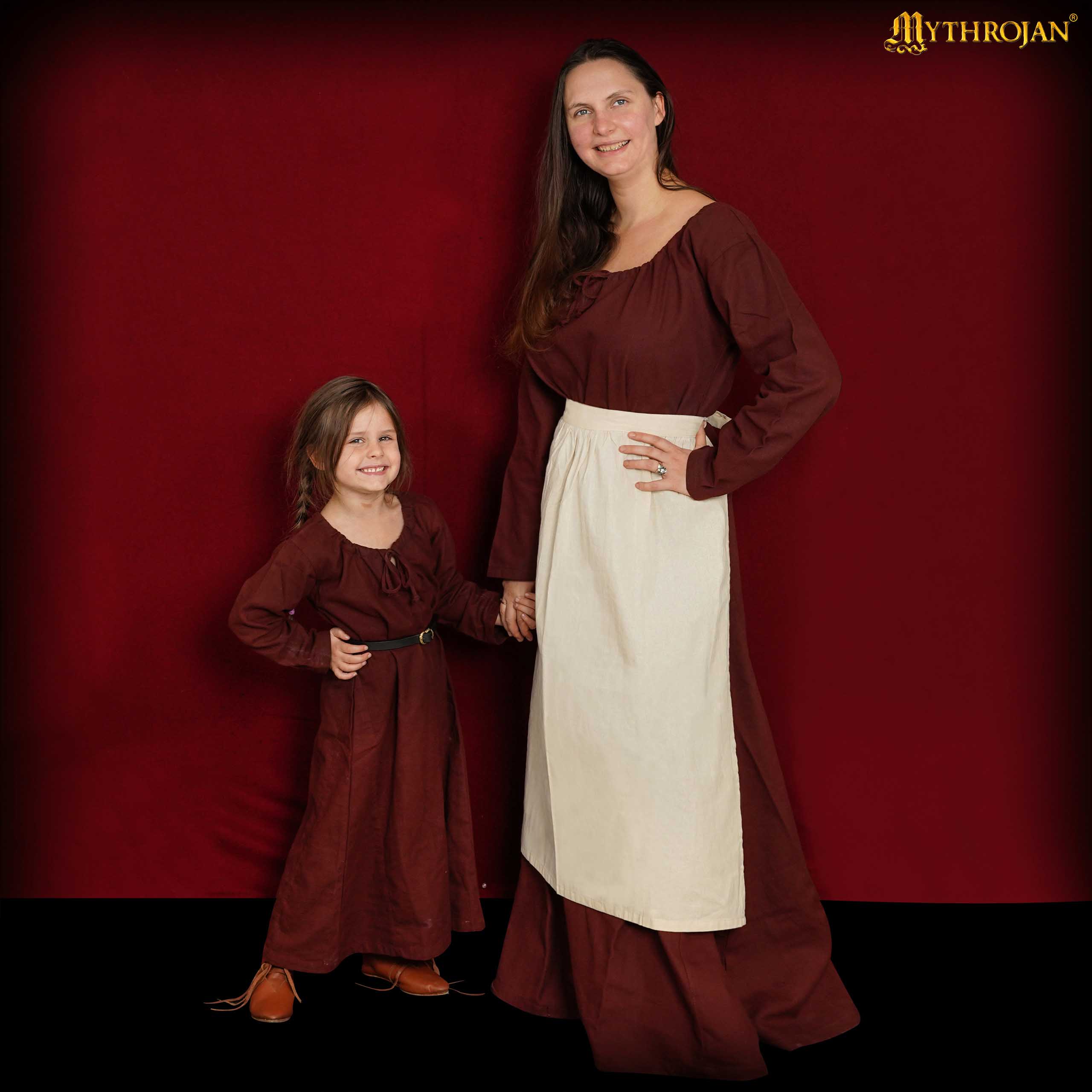 Delantal medieval 100% algodón - Accesorio histórico - imagen 9