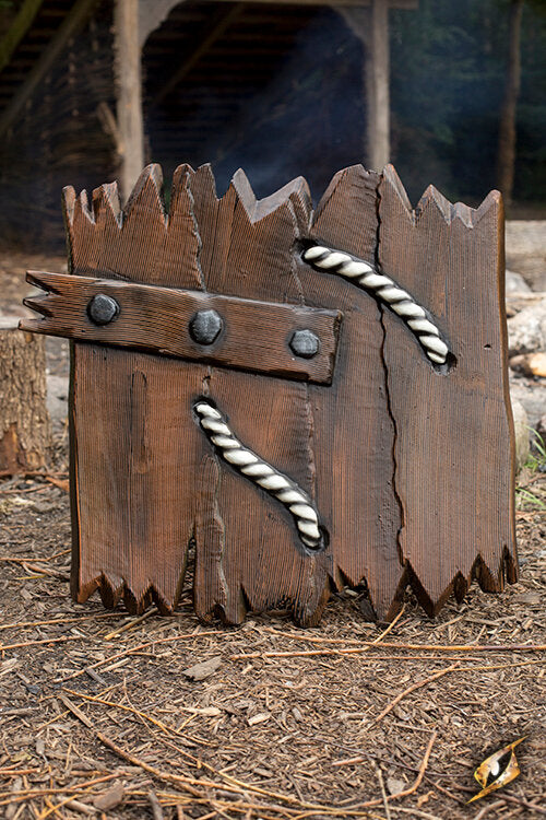 Imagen única de: Escudo Orco Waanaz - Madera - 60X66 Cm