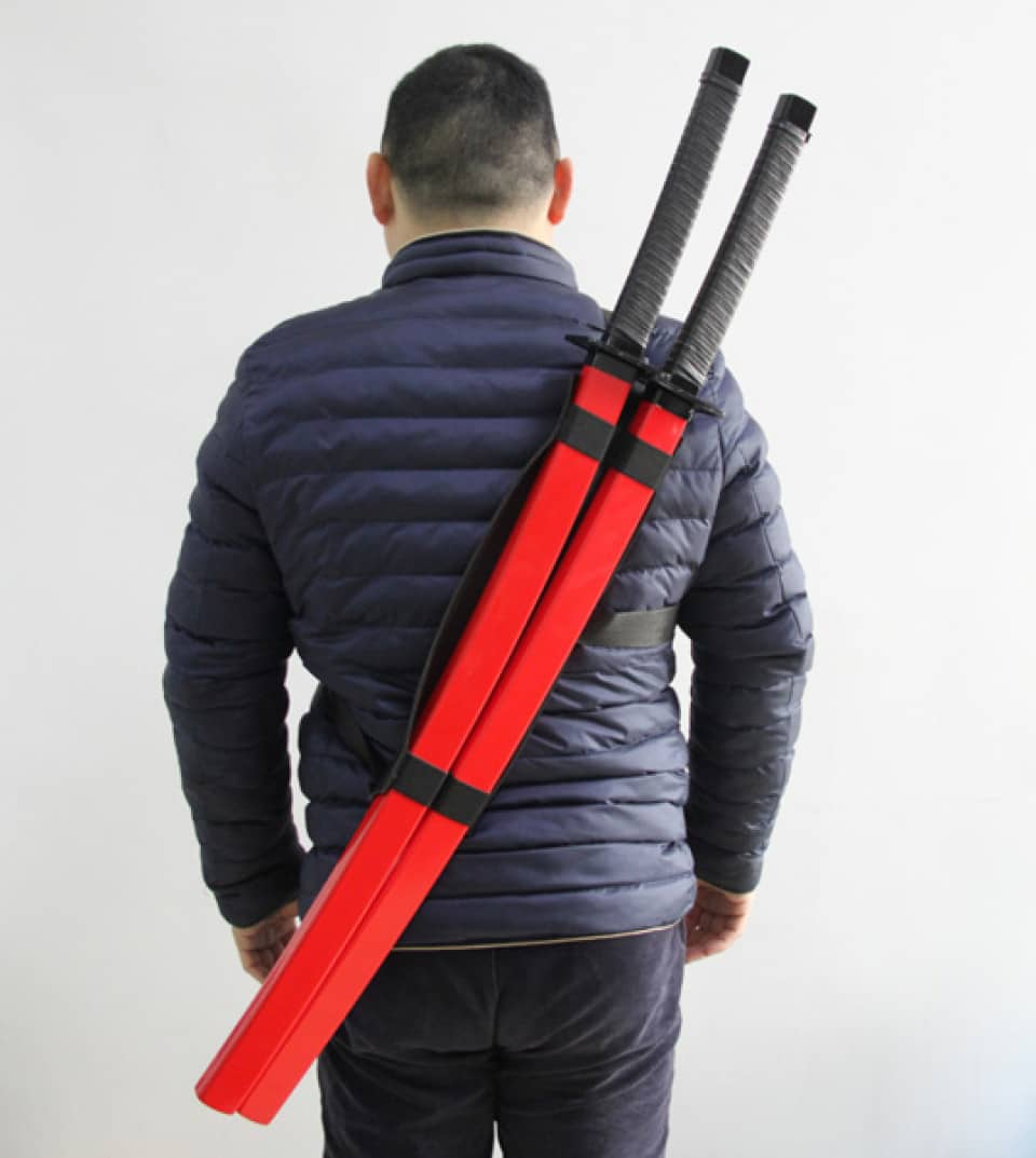 Espadas gemelas en color rojo de Deadpool 40846 - Tienda Medieval