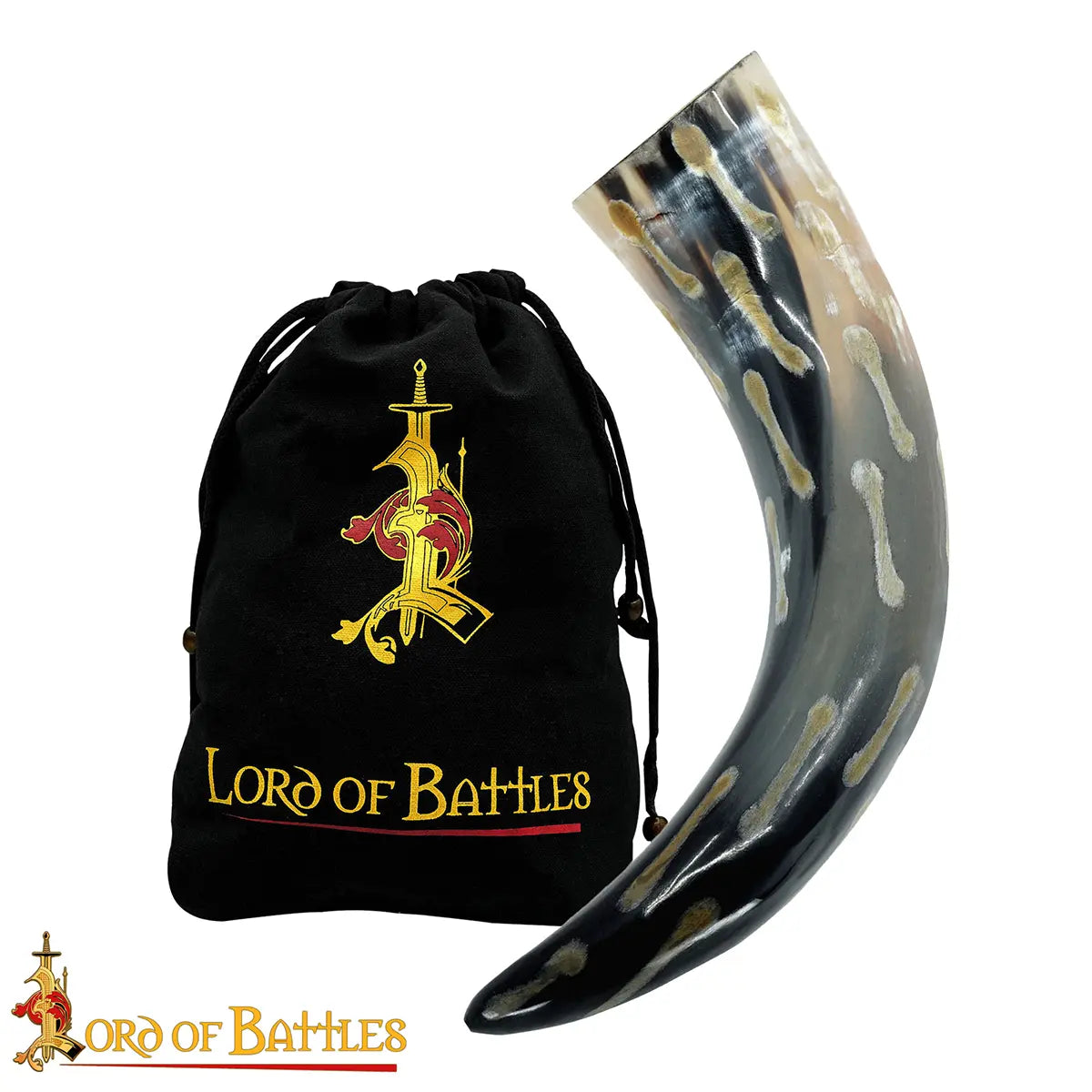 Imagen única de: Cuerno vikingo para beber 400–500 ml — cuerno de buey genuino, hecho a mano