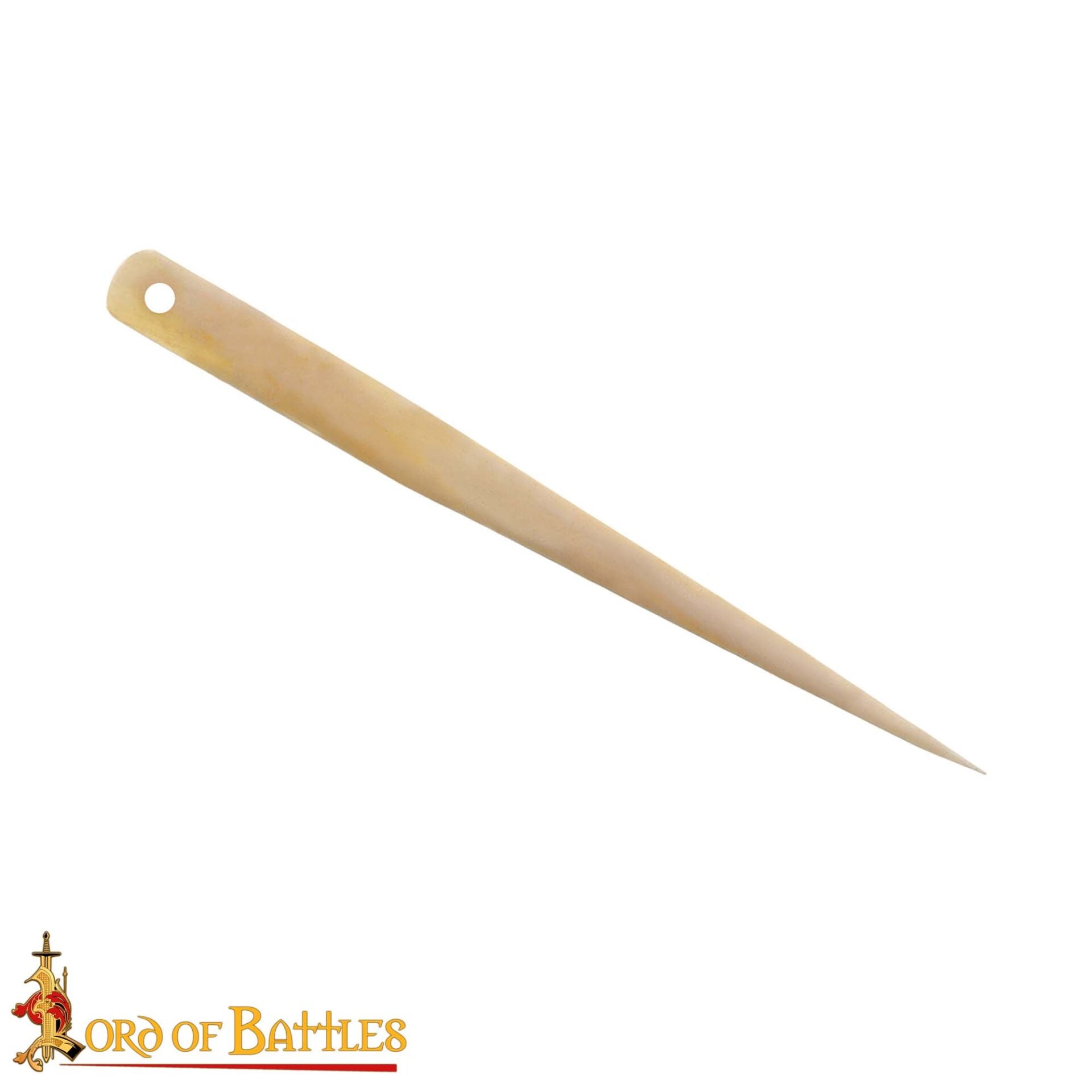 Agujas de hueso vikingas para coser — set 7 cm, ojo 7 mm - imagen 7