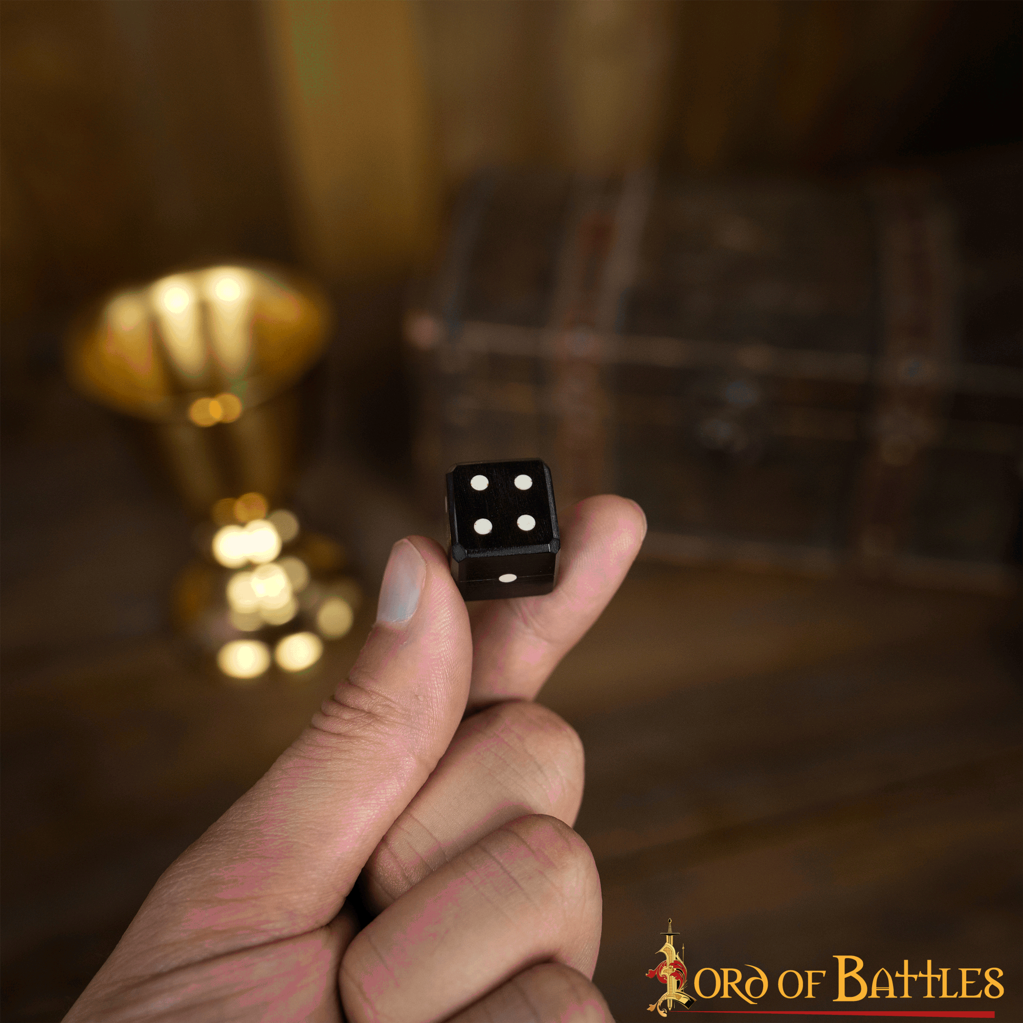 Set de 6 dados artesanales de cuerno de búfalo - imagen 10