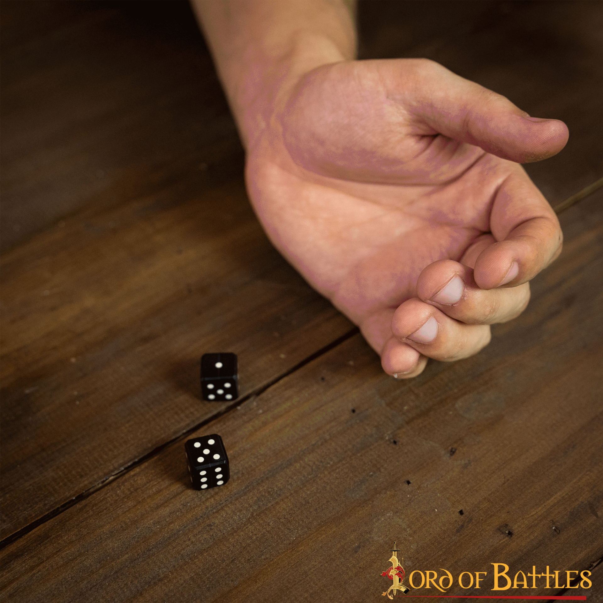 Set de 6 dados artesanales de cuerno de búfalo - imagen 14