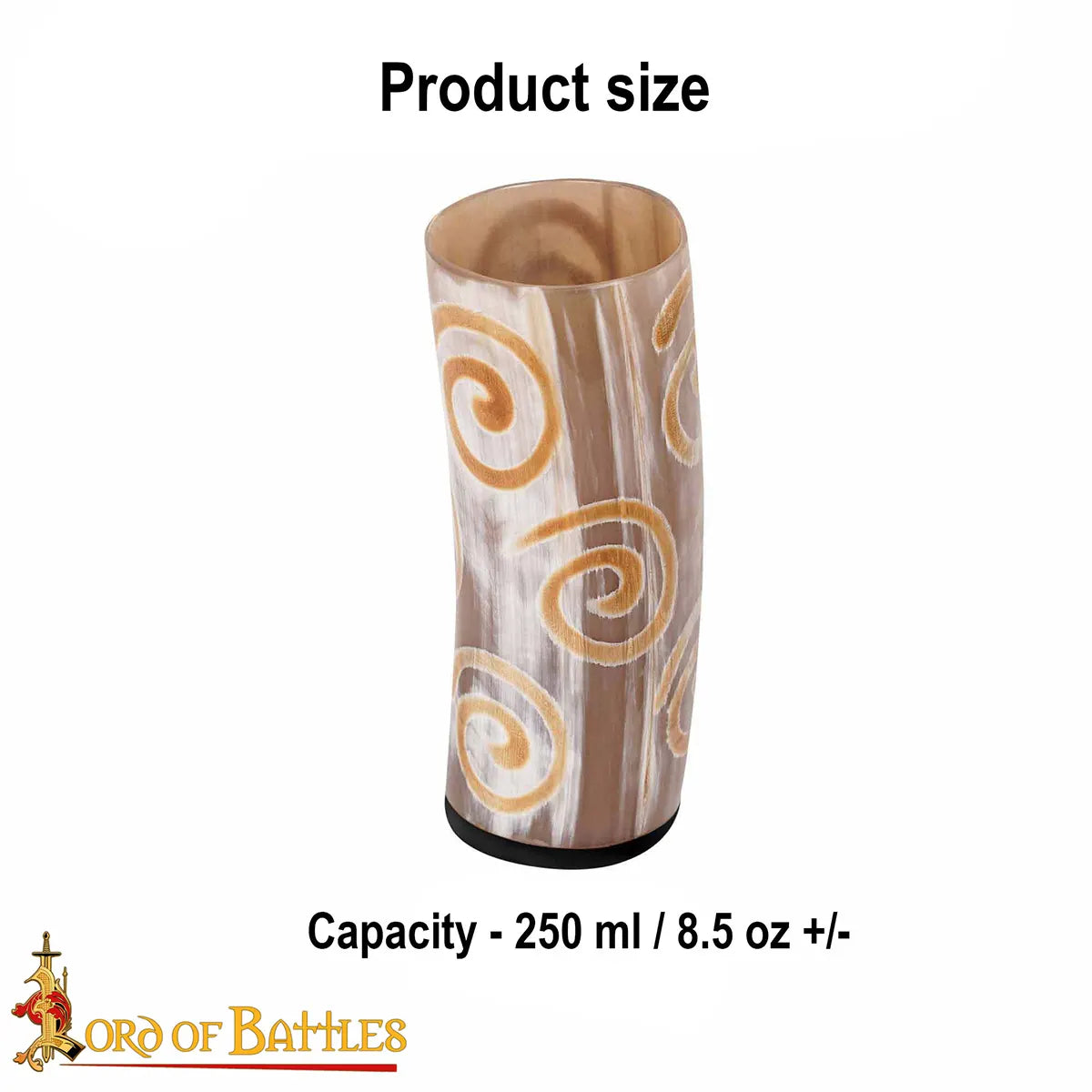 Jarra de cuerno vikingo - capacidad 250 ml