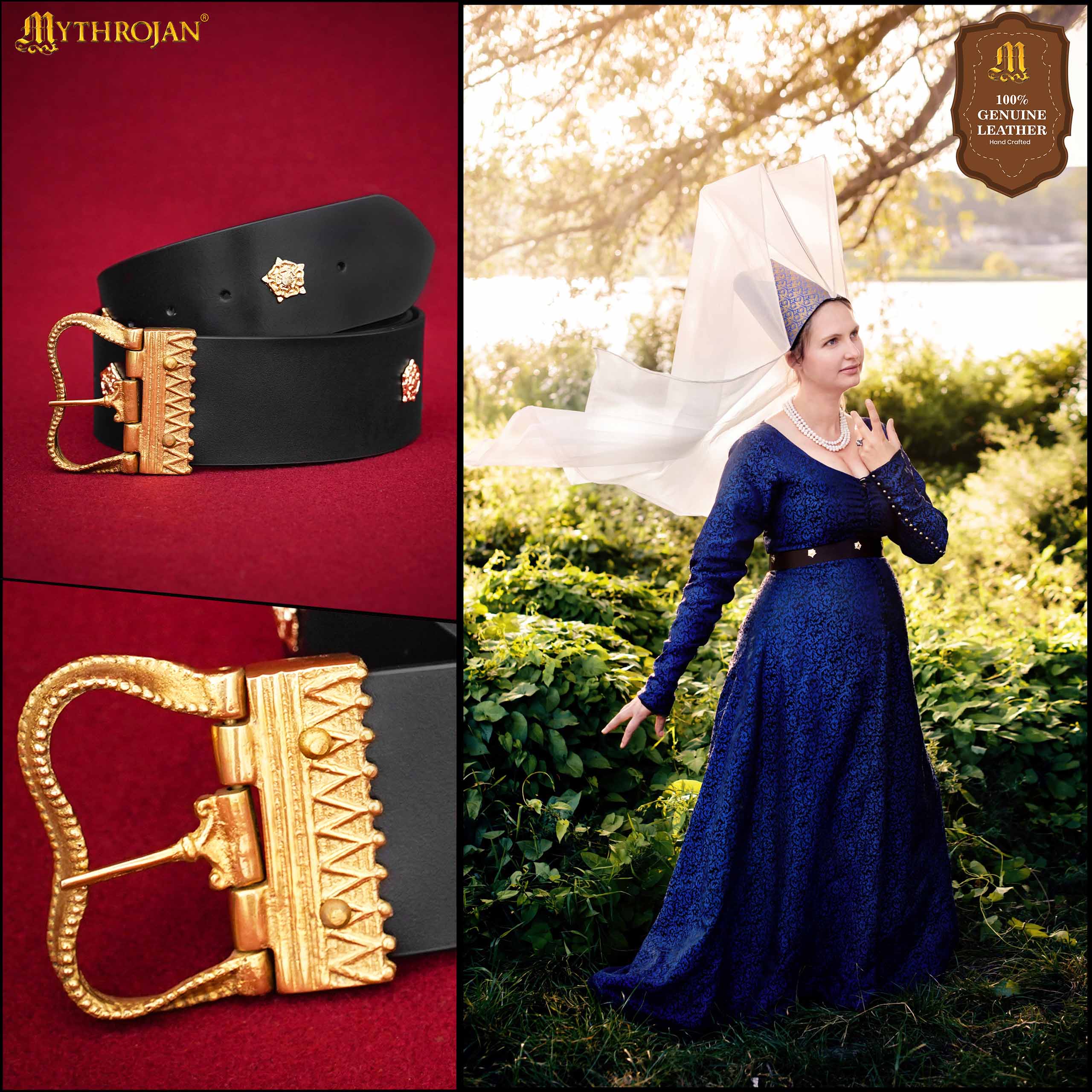 Cinturón burgundiano Mythrojan para dama noble - imagen 5