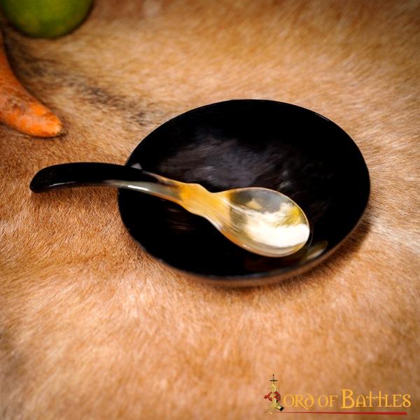 Set de 2 cucharas de mesa de cuerno genuino - estilo vikingo - imagen 7