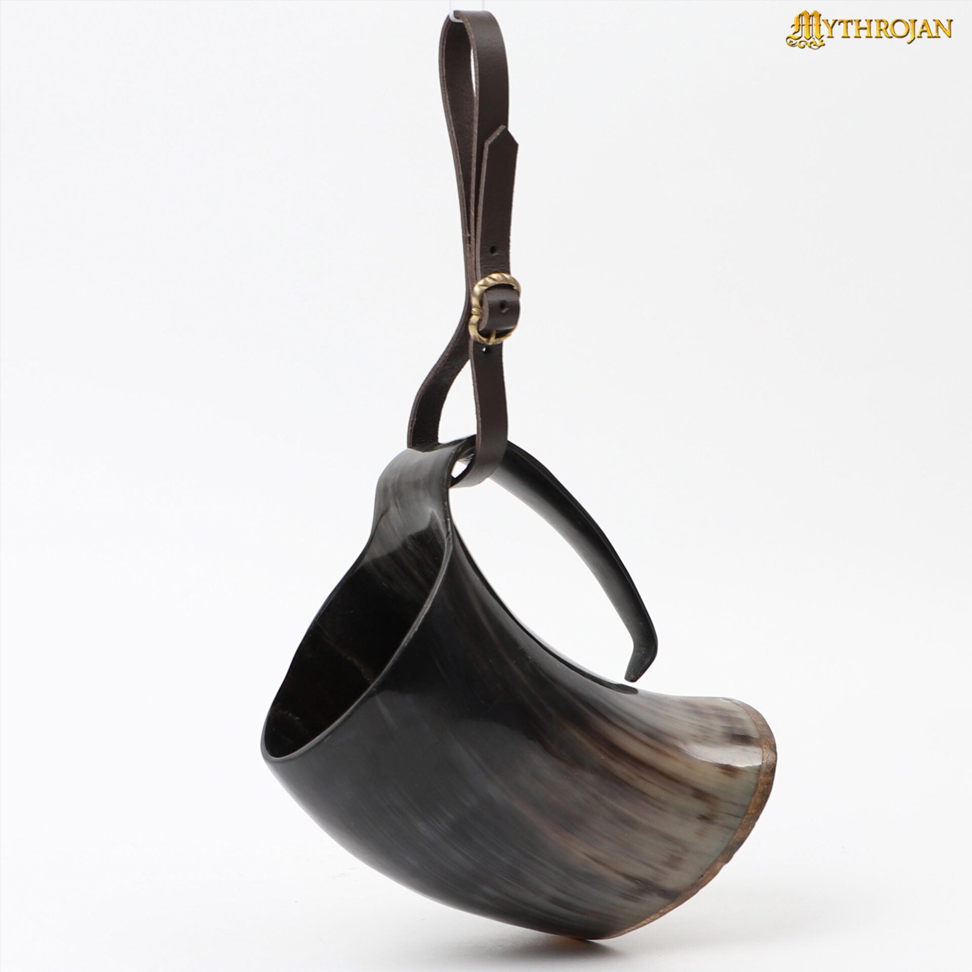 Jarra cuerno vikingo con correa de cuero, 800 ml – Mythrojan - imagen 5