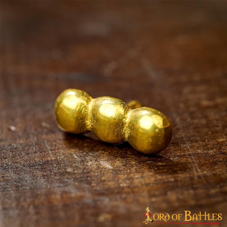 Conjunto de 5 monturas de latón macizo para cuero Ellipses - imagen 15
