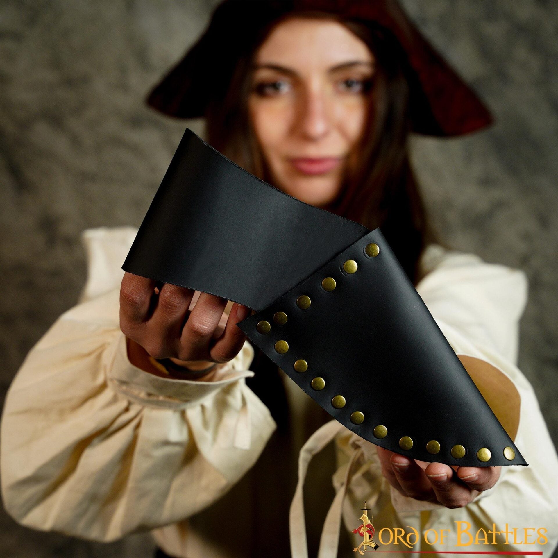 Pistolera de cuero para pistola - soporte de cinturón para cosplay pirata
