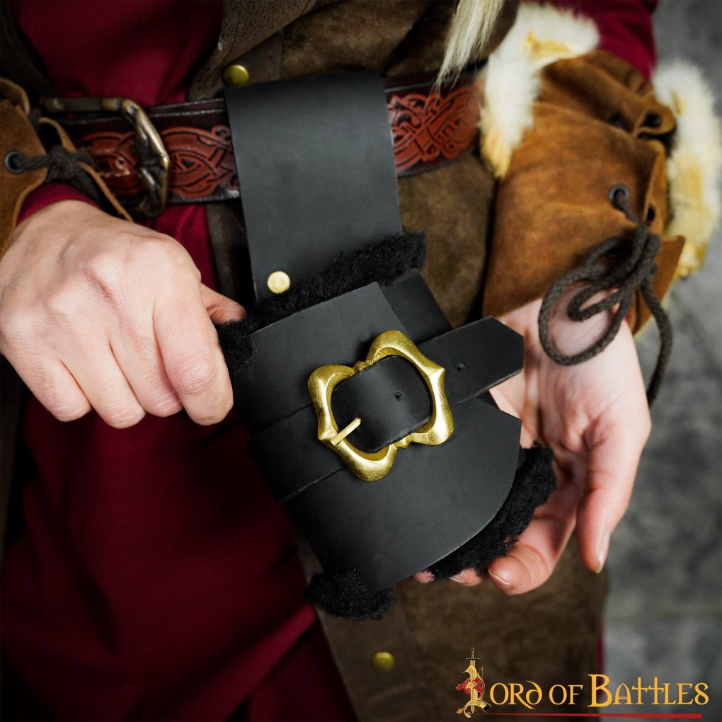 Brida de cuero para mano derecha para espadas y mazas - imagen 8