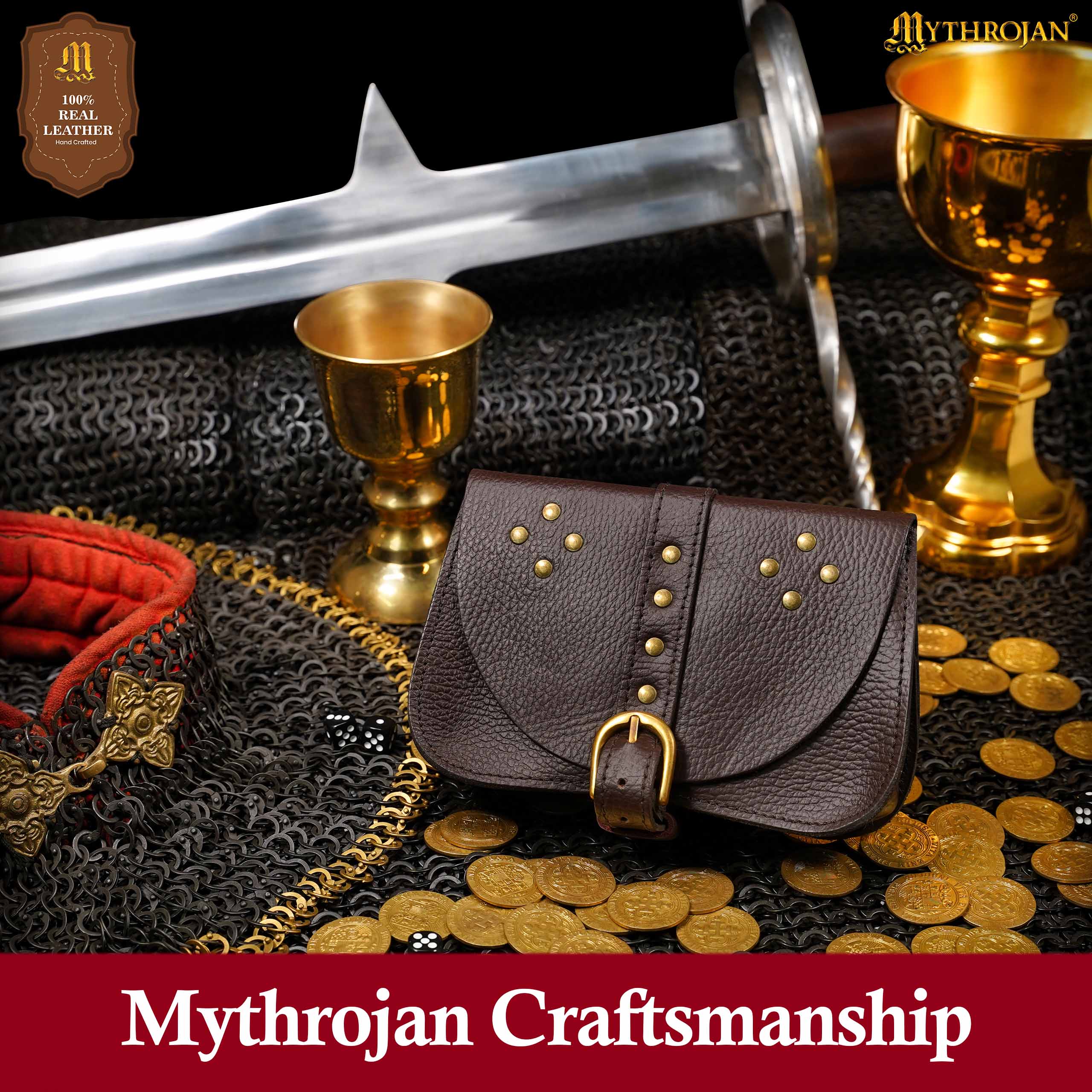 Bolsa de cadera Mythrojan en cuero - imagen 9