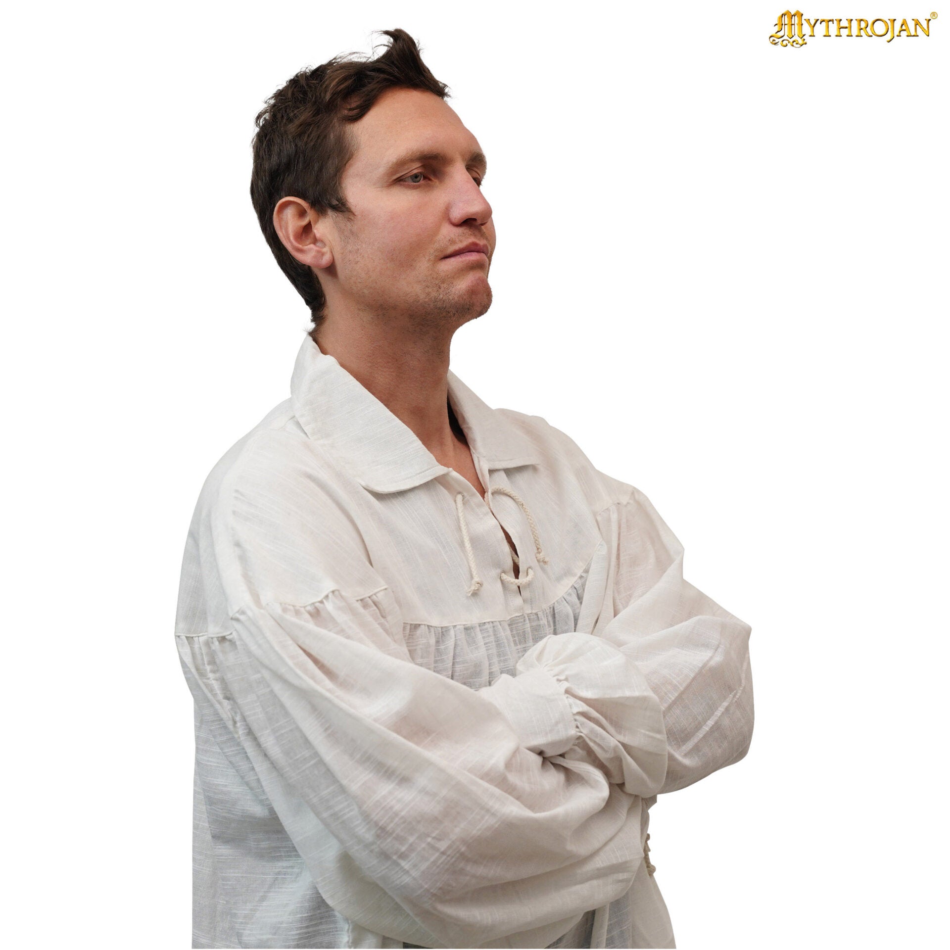 Camisa medieval de bardo 100% algodón - imagen 12