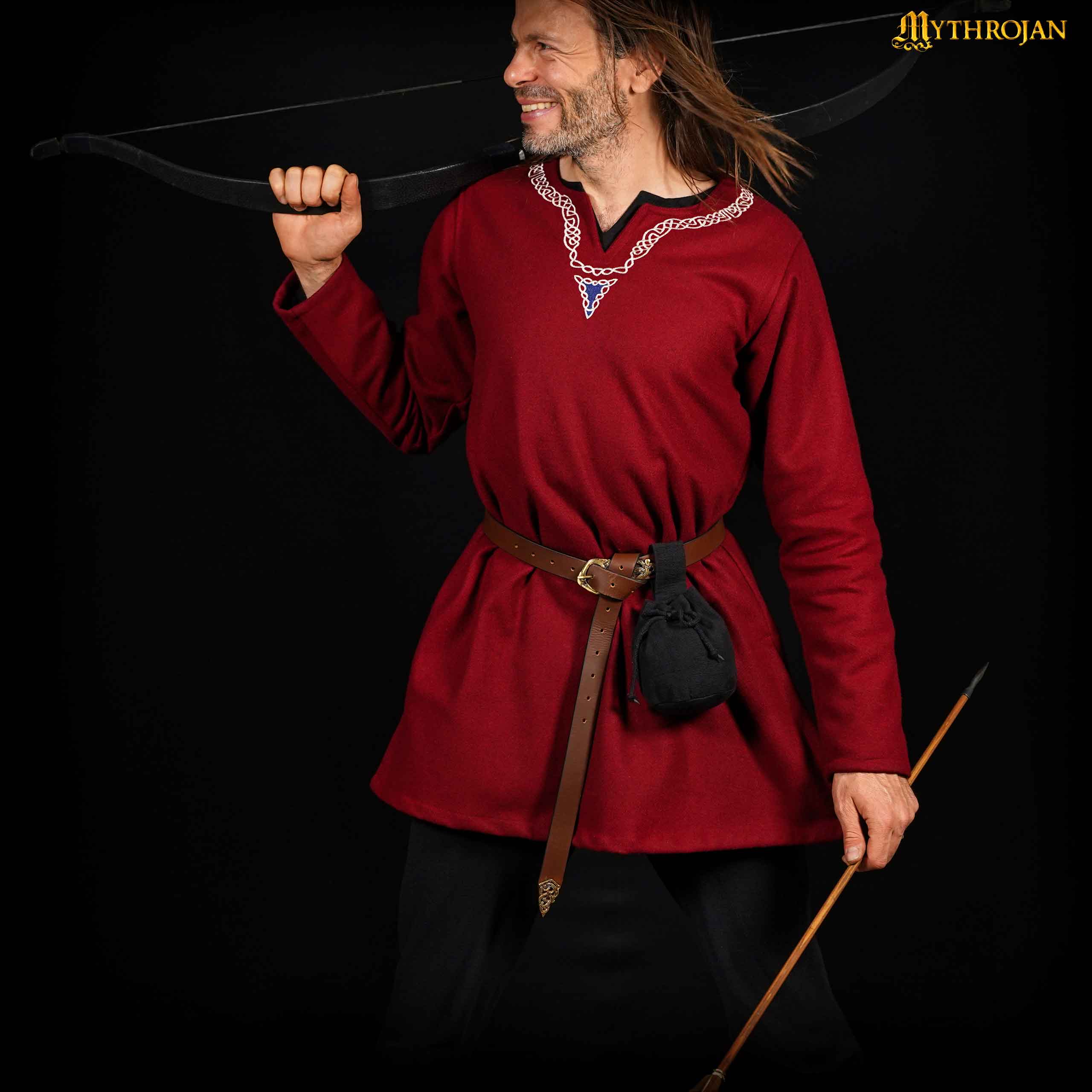 Bolsa de cinturón medieval en lona de algodón con cordón - imagen 15