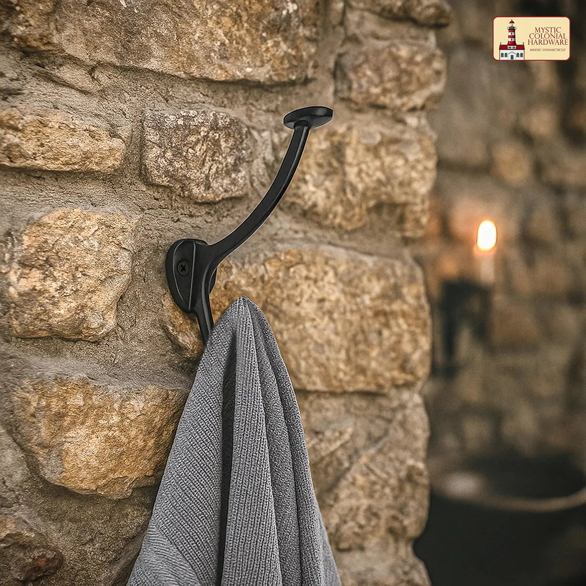 Perchas de pared rústicas de hierro fundido, pack de 2 - imagen 4
