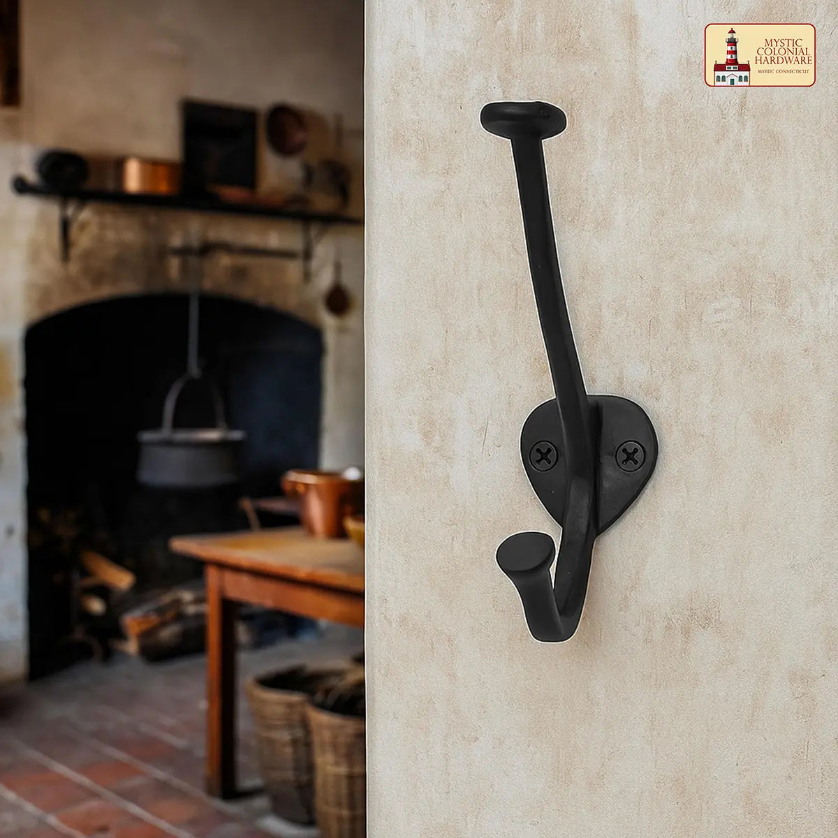 Perchas de pared rústicas de hierro fundido, pack de 2 - imagen 6