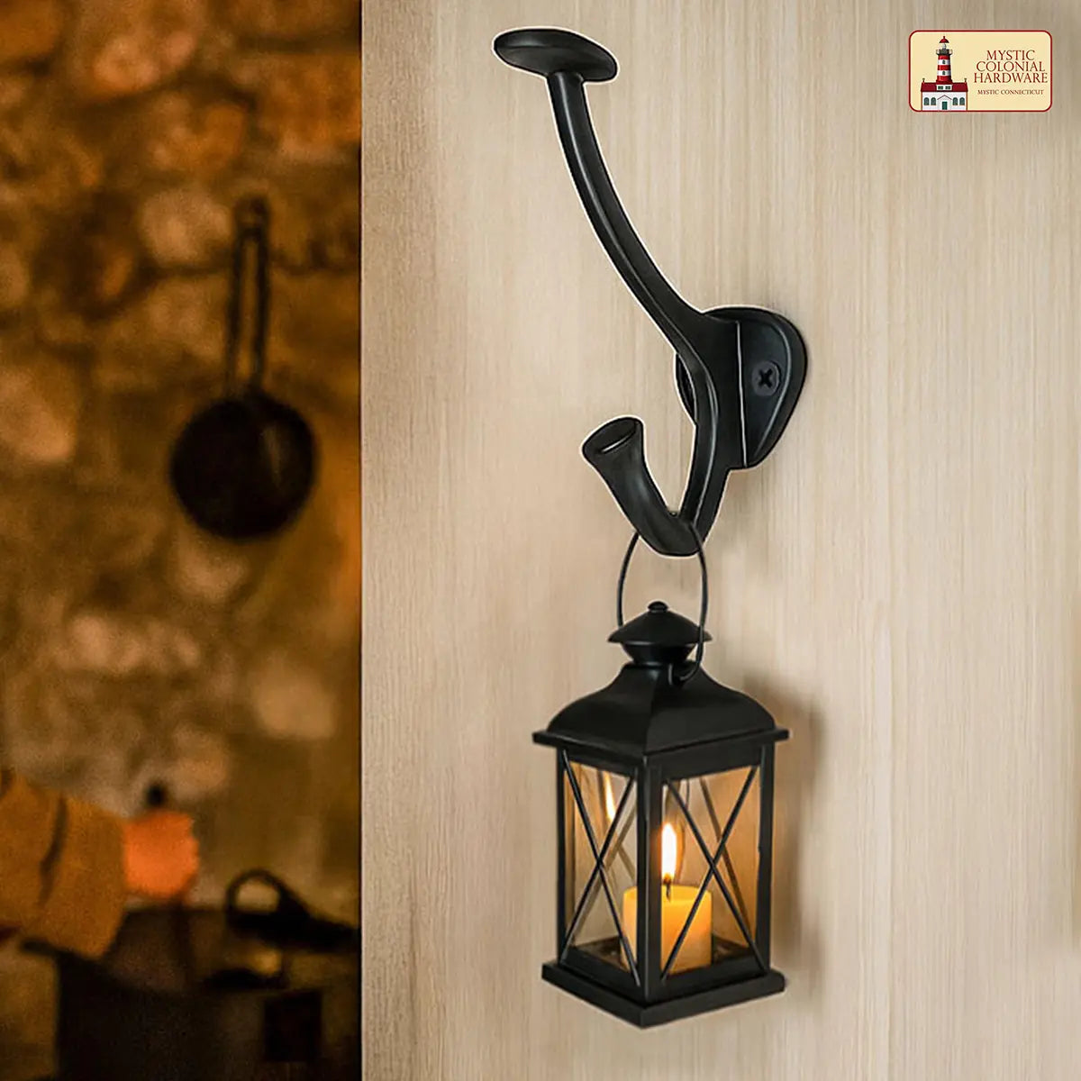 Perchas de pared rústicas de hierro fundido, pack de 2 - imagen 7