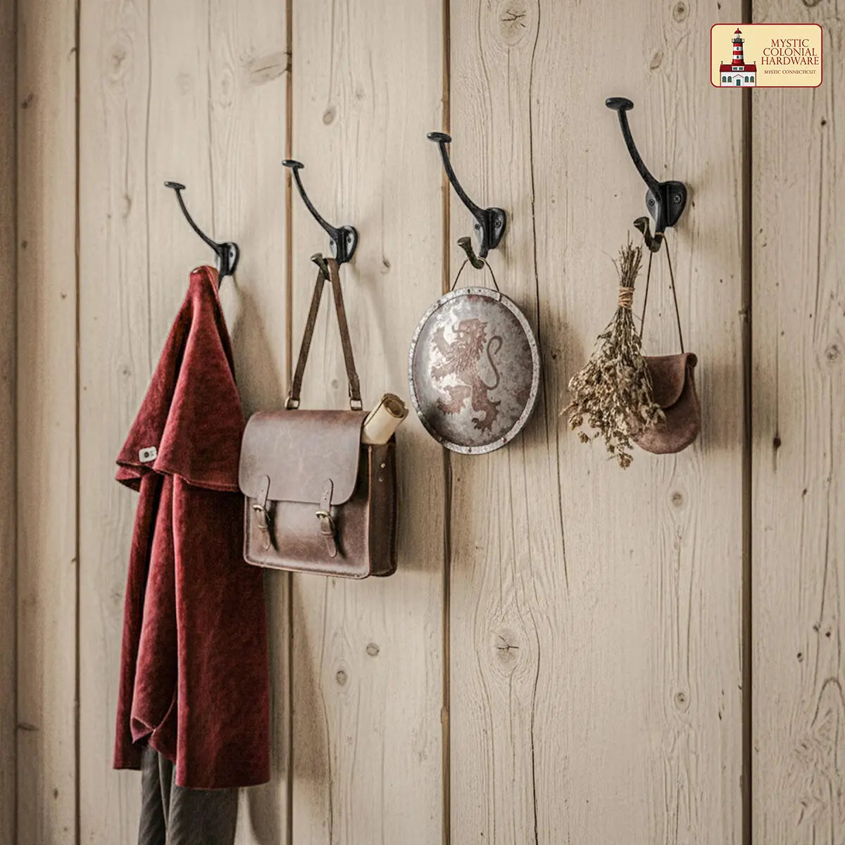 Perchas de pared rústicas de hierro fundido, pack de 2 - imagen 8