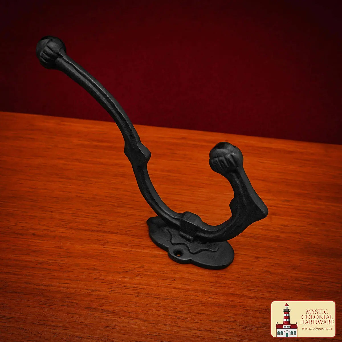 Ganchos de pared rústicos de hierro fundido, juego de 2 (grande, negro) - imagen 5