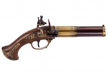 Imagen única de: Pistola De 3 Cañones Giratorios Francia S. XVIII 5309