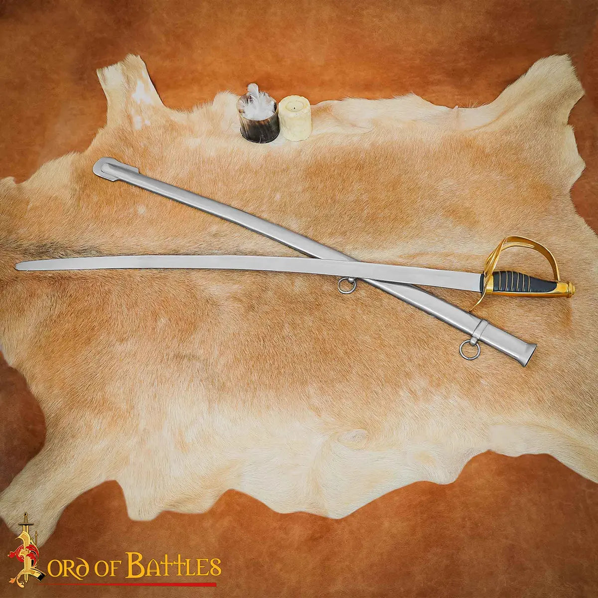 Sable de caballería estadounidense con vaina de acero - imagen 12