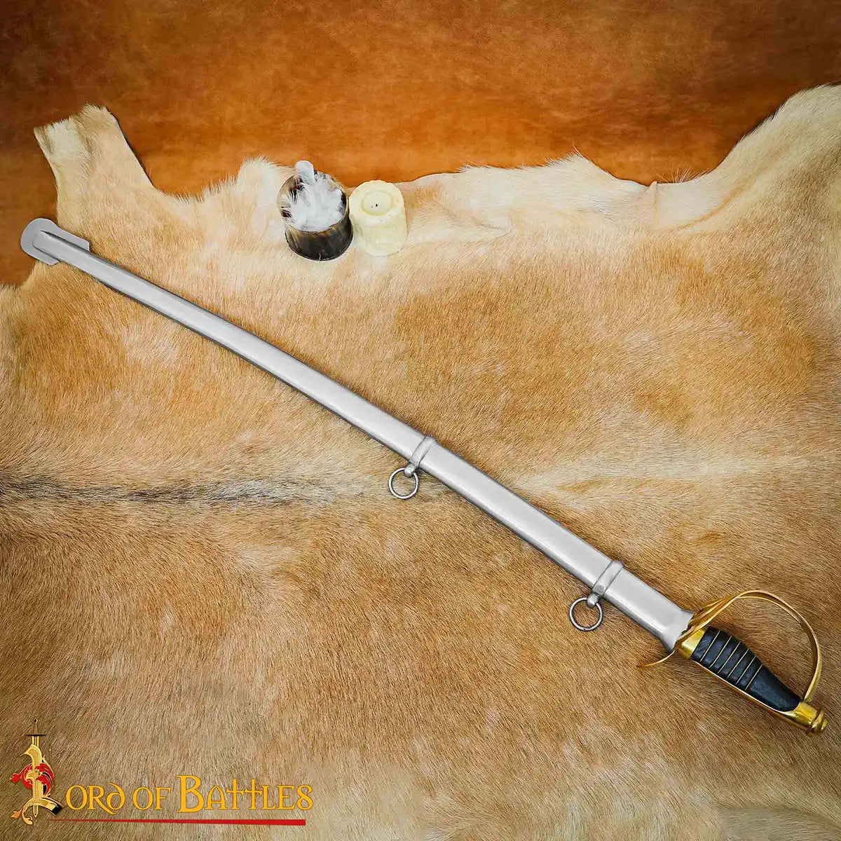 Sable de caballería estadounidense con vaina de acero - imagen 4