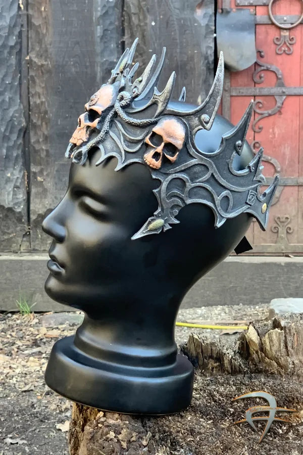 Tiara de calaveras de látex - Fantasía y LARP