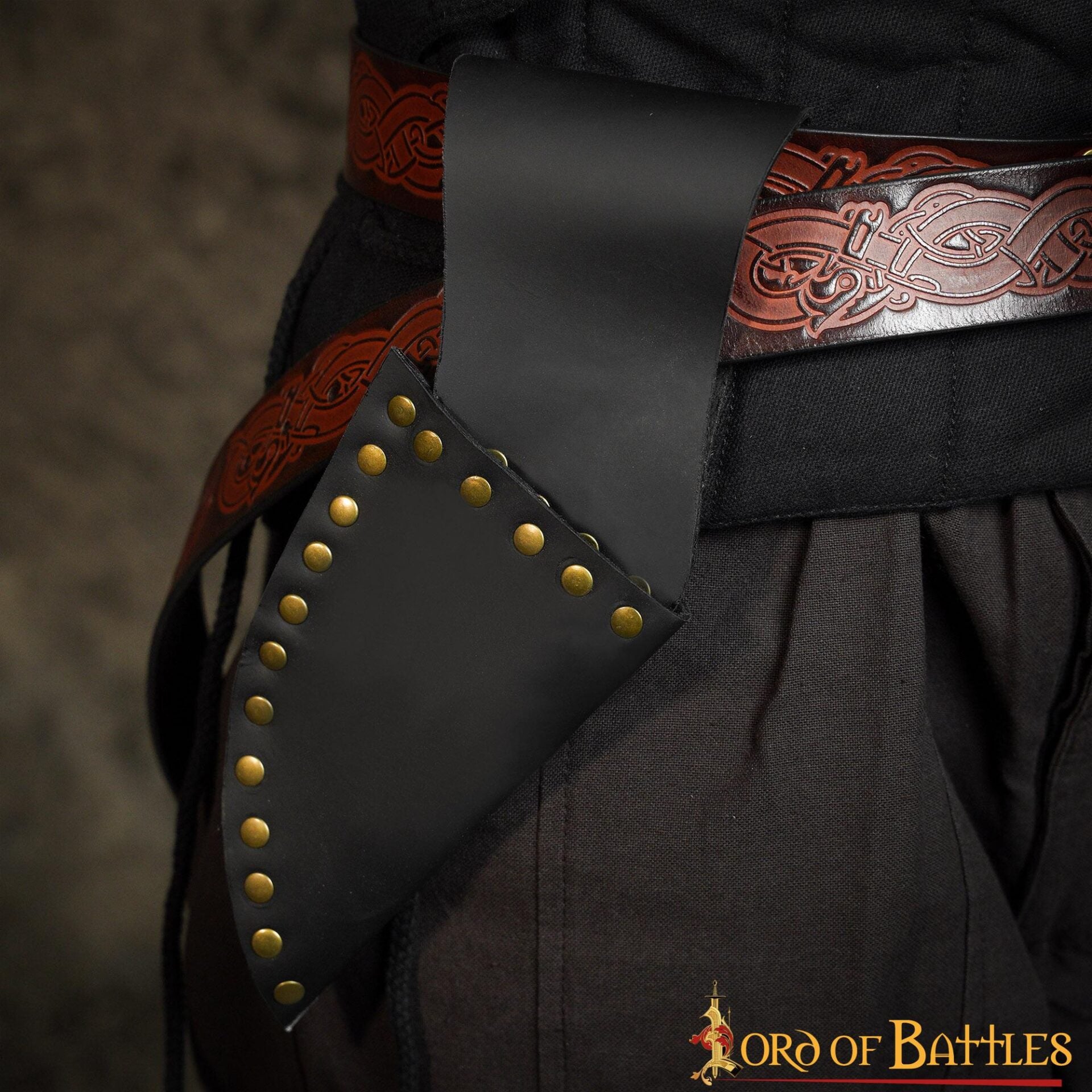 Imagen única de: Funda de pistola de cuero para cinturón – Pistolera pirata para cosplay