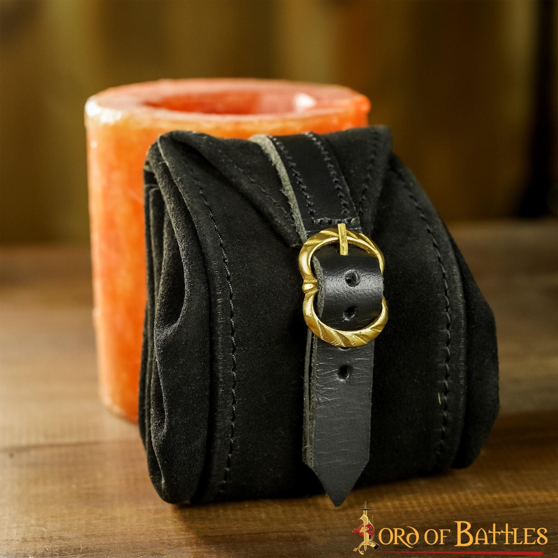 Monedero medieval pequeño de cuero genuino hecho a mano - imagen 13