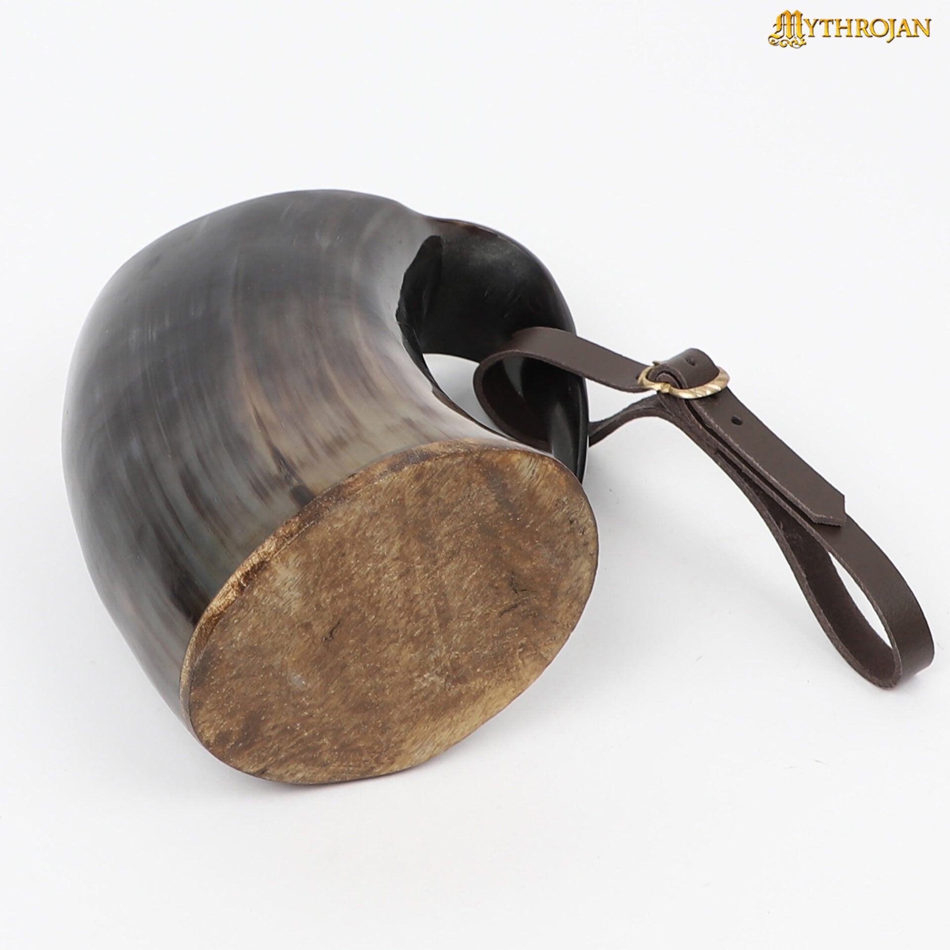 Jarra cuerno vikingo con correa de cuero, 800 ml – Mythrojan - imagen 6