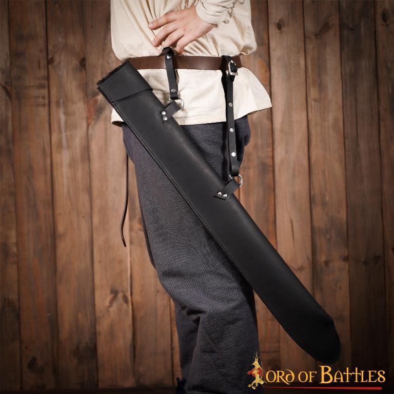 Vaina de cuero forrada con pelo sintético para espada (88 cm) - imagen 11