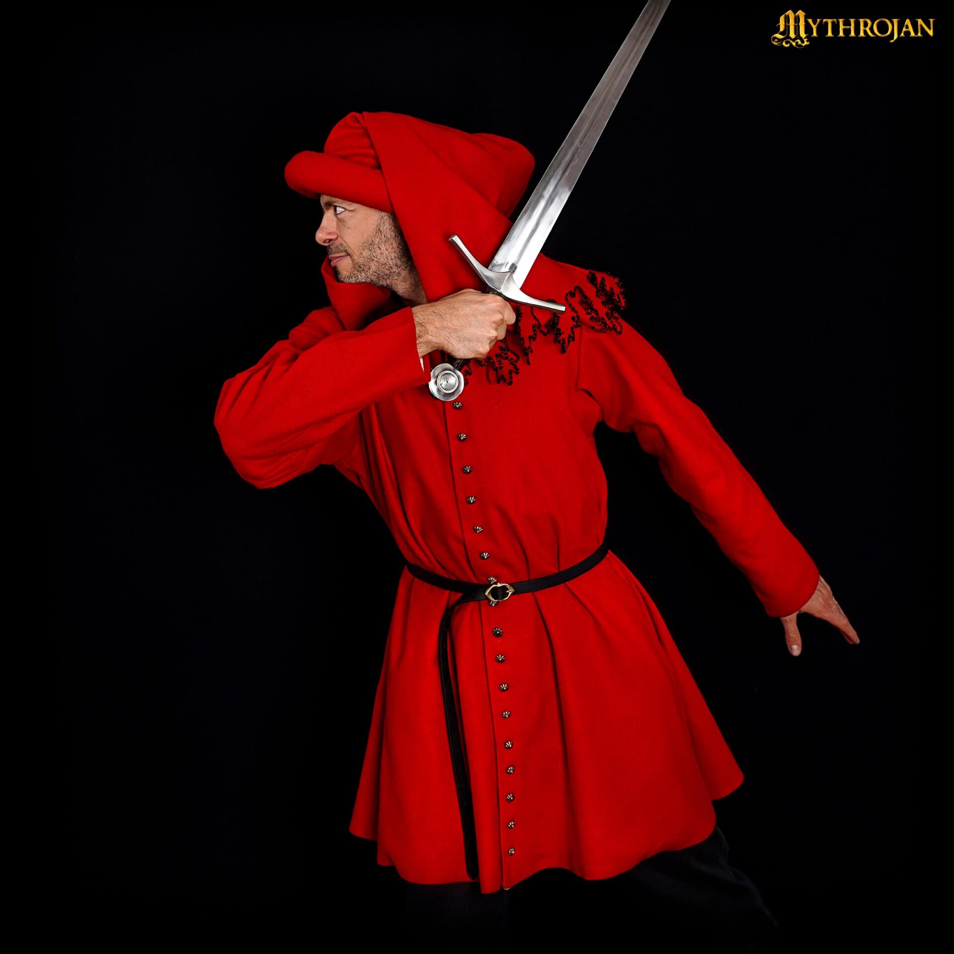 Chaperón medieval de lana (estilo tardío, siglo XV) - imagen 17
