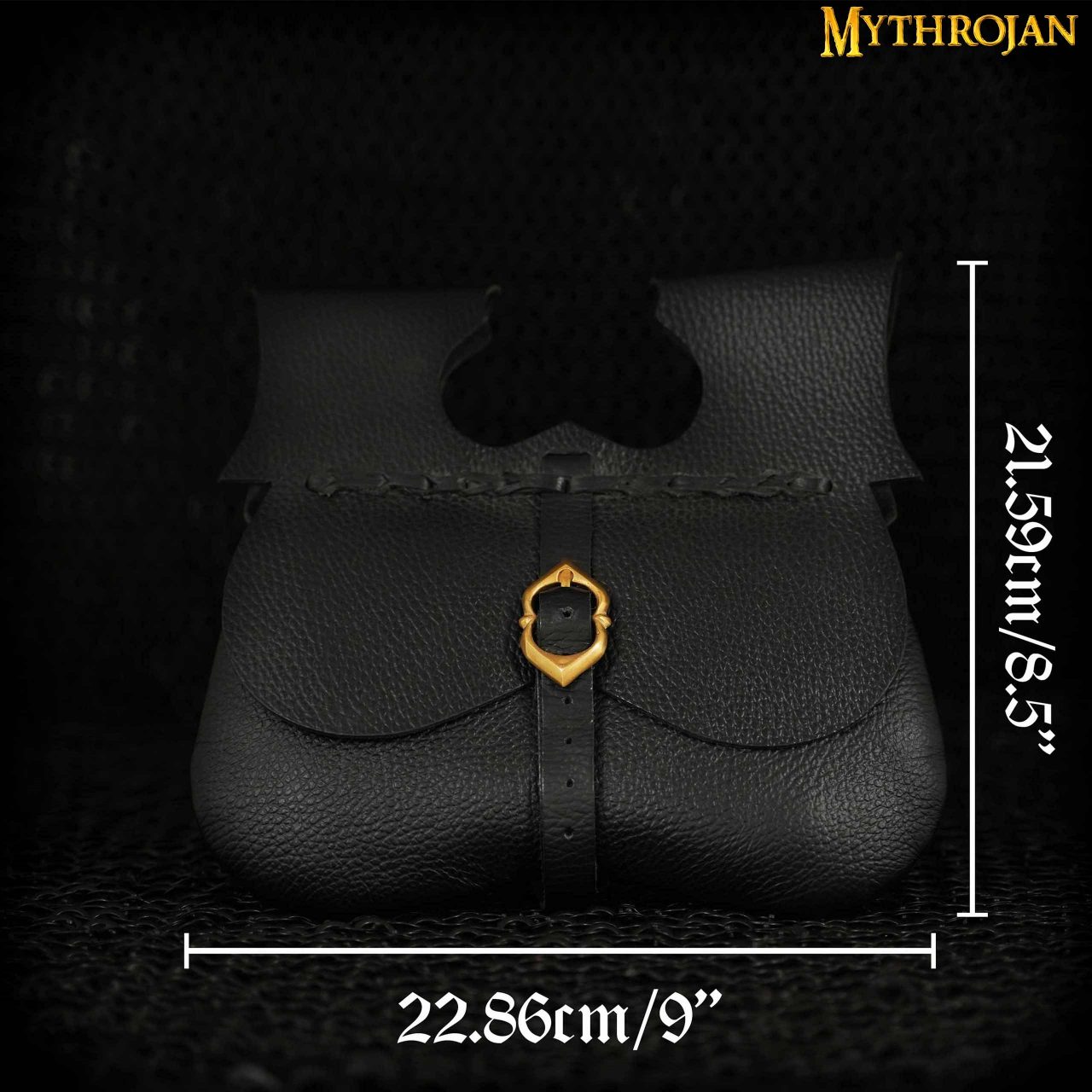 Bolsa riñón medieval de cuero para cinturón - imagen 9