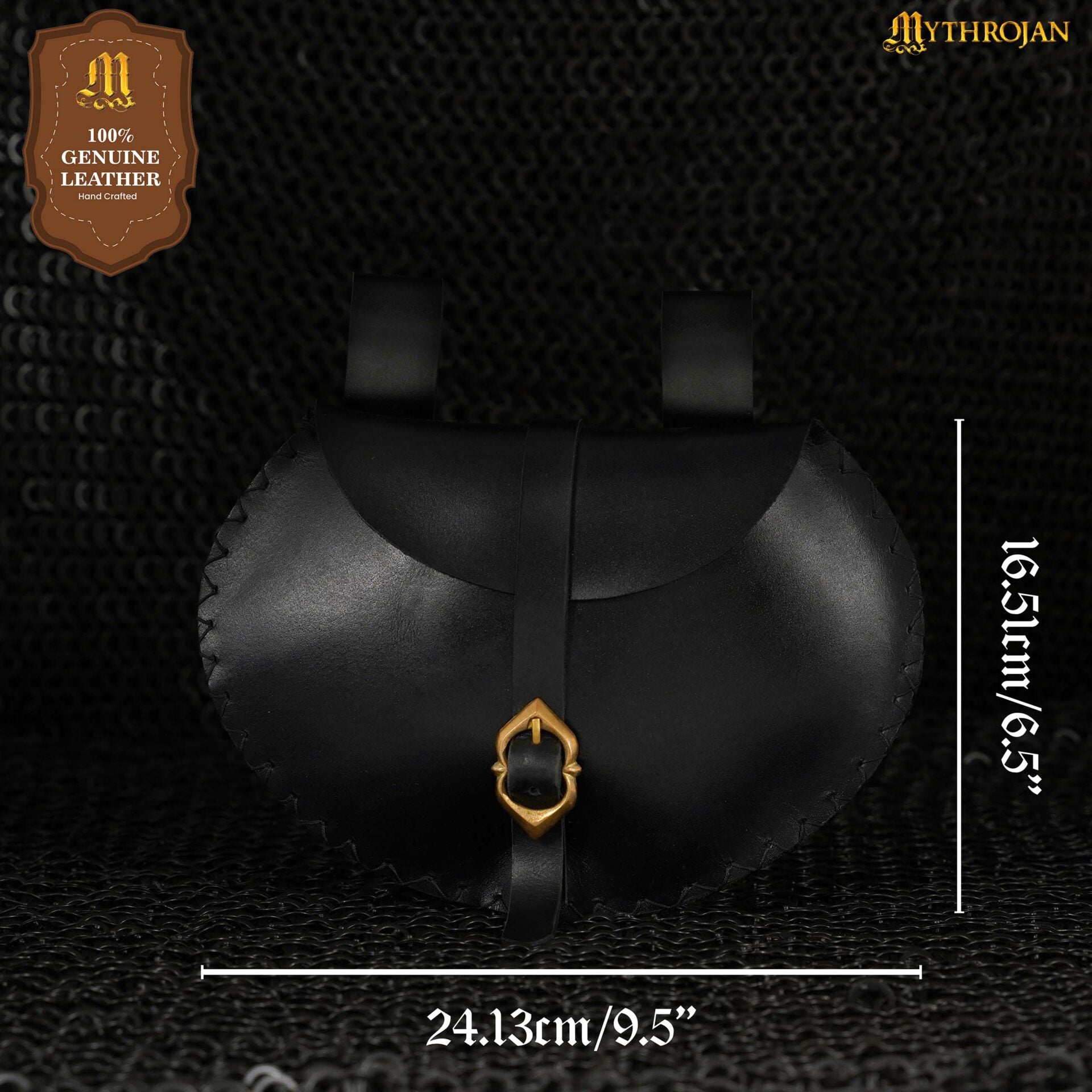 Imagen única de: Funda Medieval Vikinga de Cuero para Cinturón Mythrojan