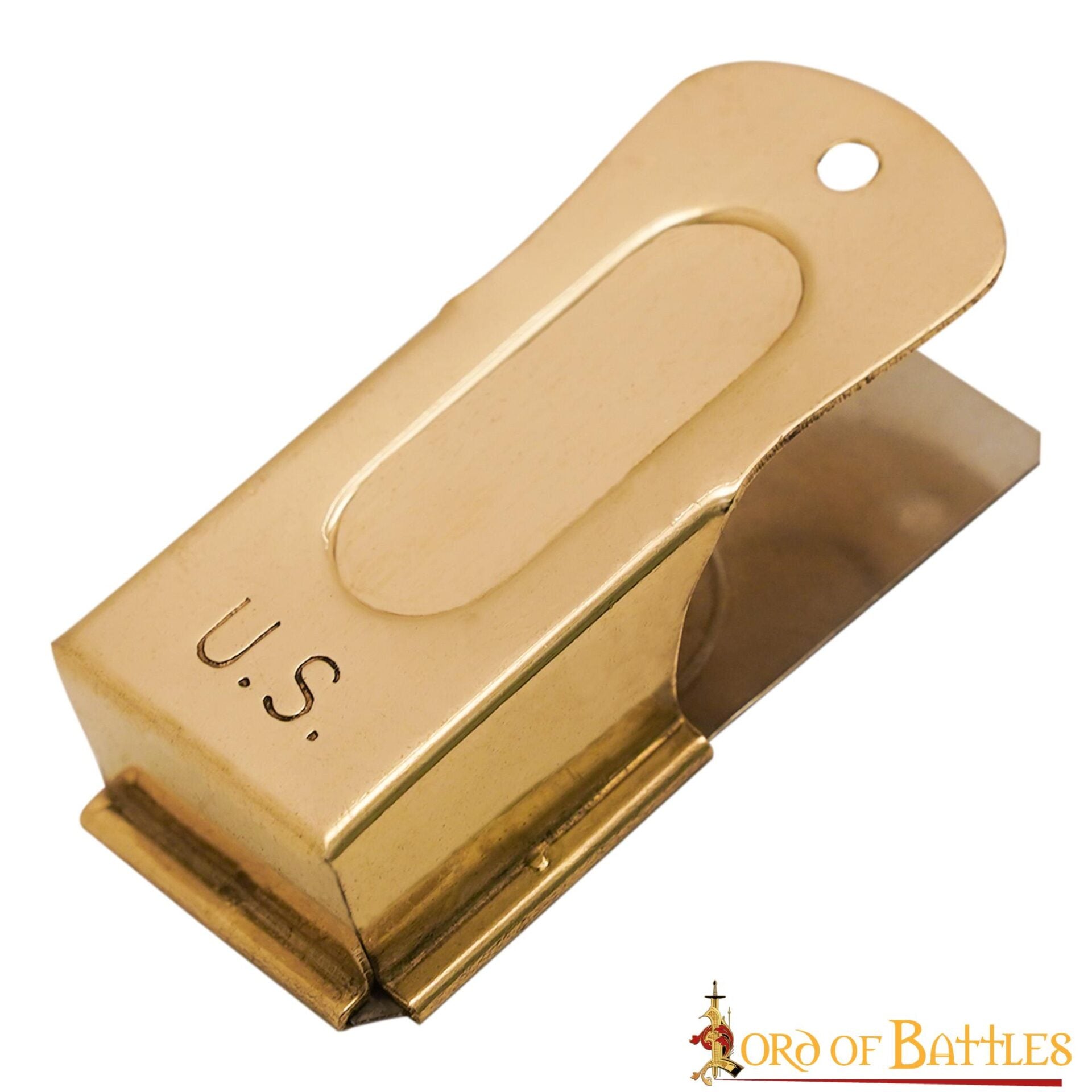Imagen única de: Clicker del Día D de la Segunda Guerra Mundial Grabado en Ee.uu. - Réplica Auténtica de Latón para Coleccionistas de la Segunda Guerra Mundial