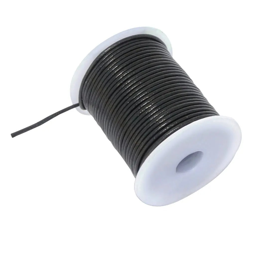 Carrete de cordón redondo de cuero genuino para manualidades y reparaciones - imagen 7
