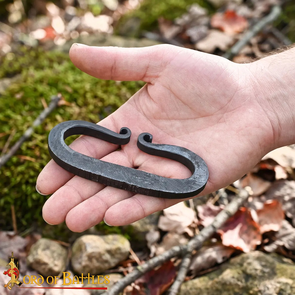 Yesquero germánico de hierro forjado a mano, funcional para campamento - imagen 5