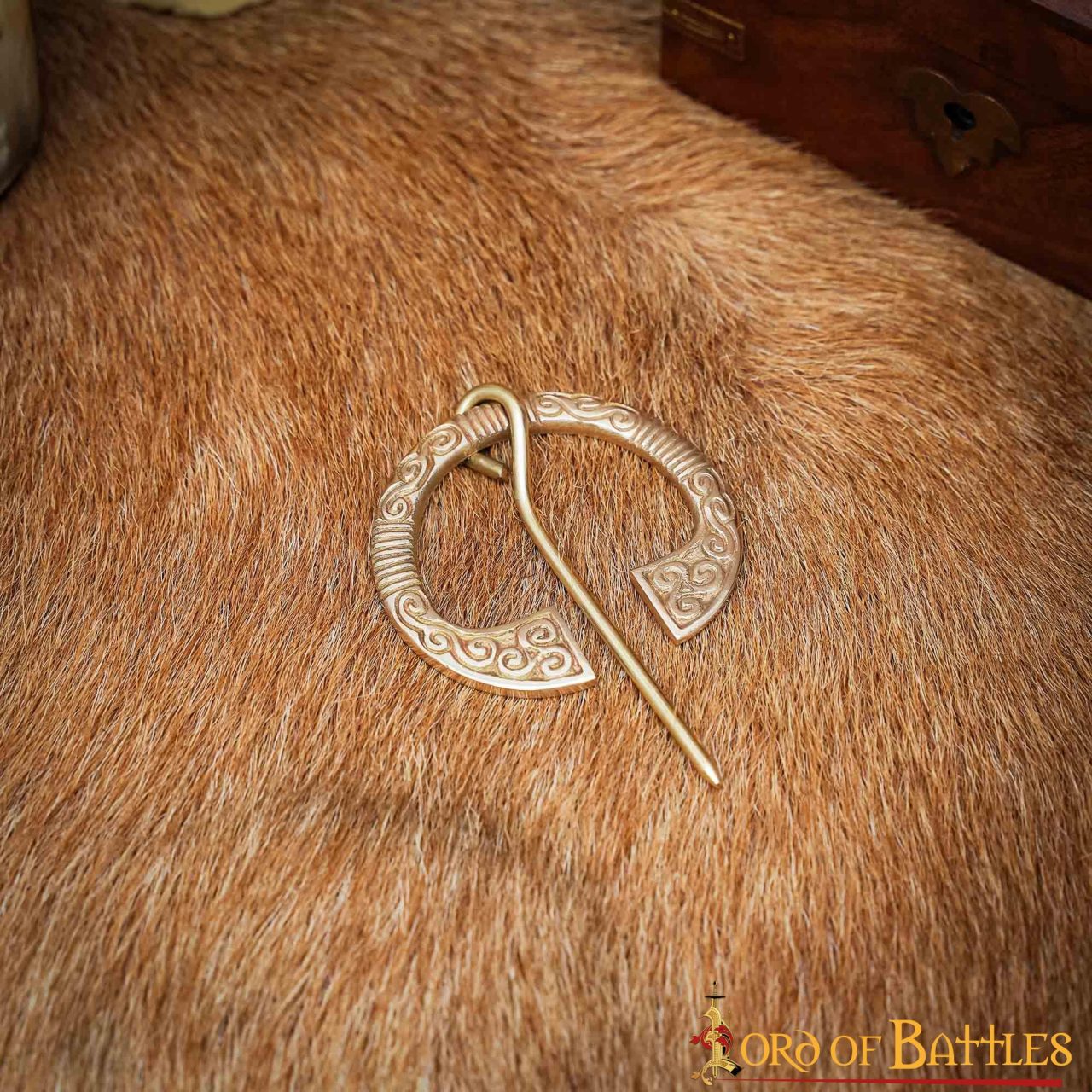 Fíbula céltica de latón puro - imagen 4
