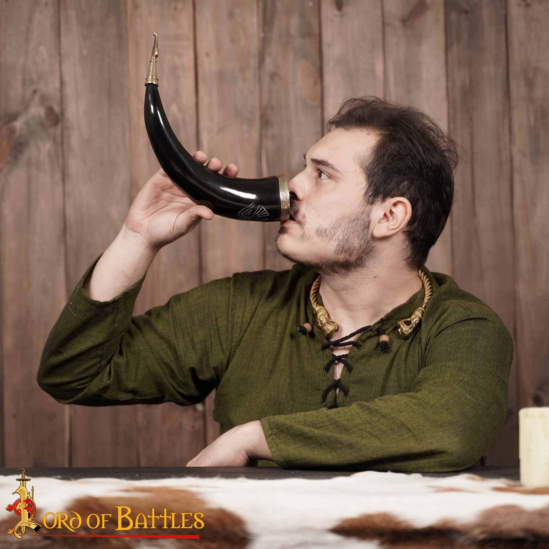 Imagen única de: Cuerno de Buey Auténtico Hecho a Mano 400 - 500 Ml