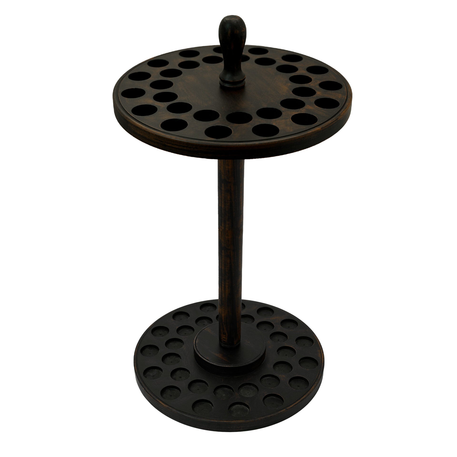Soporte para bastón hecho a mano en madera maciza