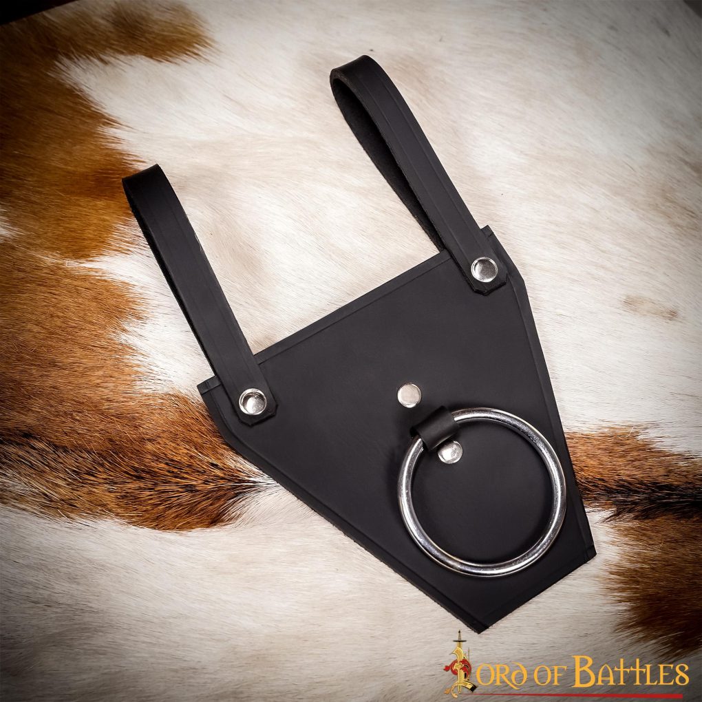 Soporte de anilla para espada en cuero genuino 3 mm — LARP y cosplay - imagen 12