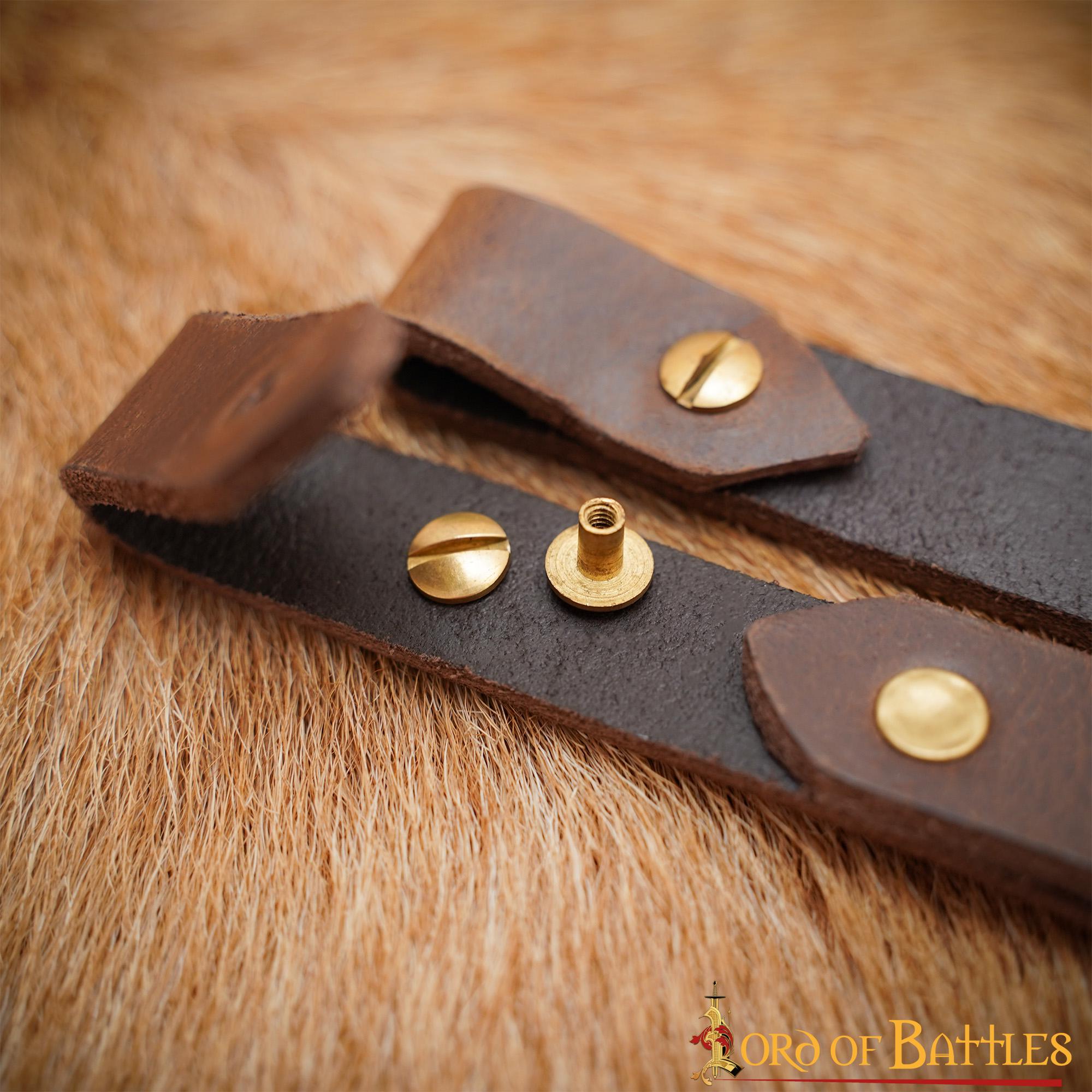 Colgador de espada ajustable en cuero — estilo medieval - imagen 13