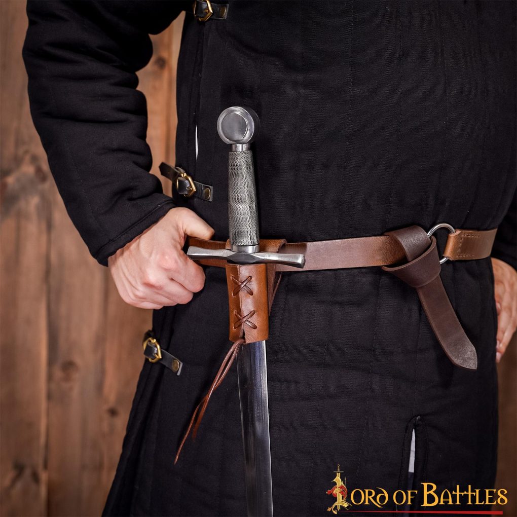 Soporte medieval de cuero ajustable para espada, hacha y daga - imagen 11