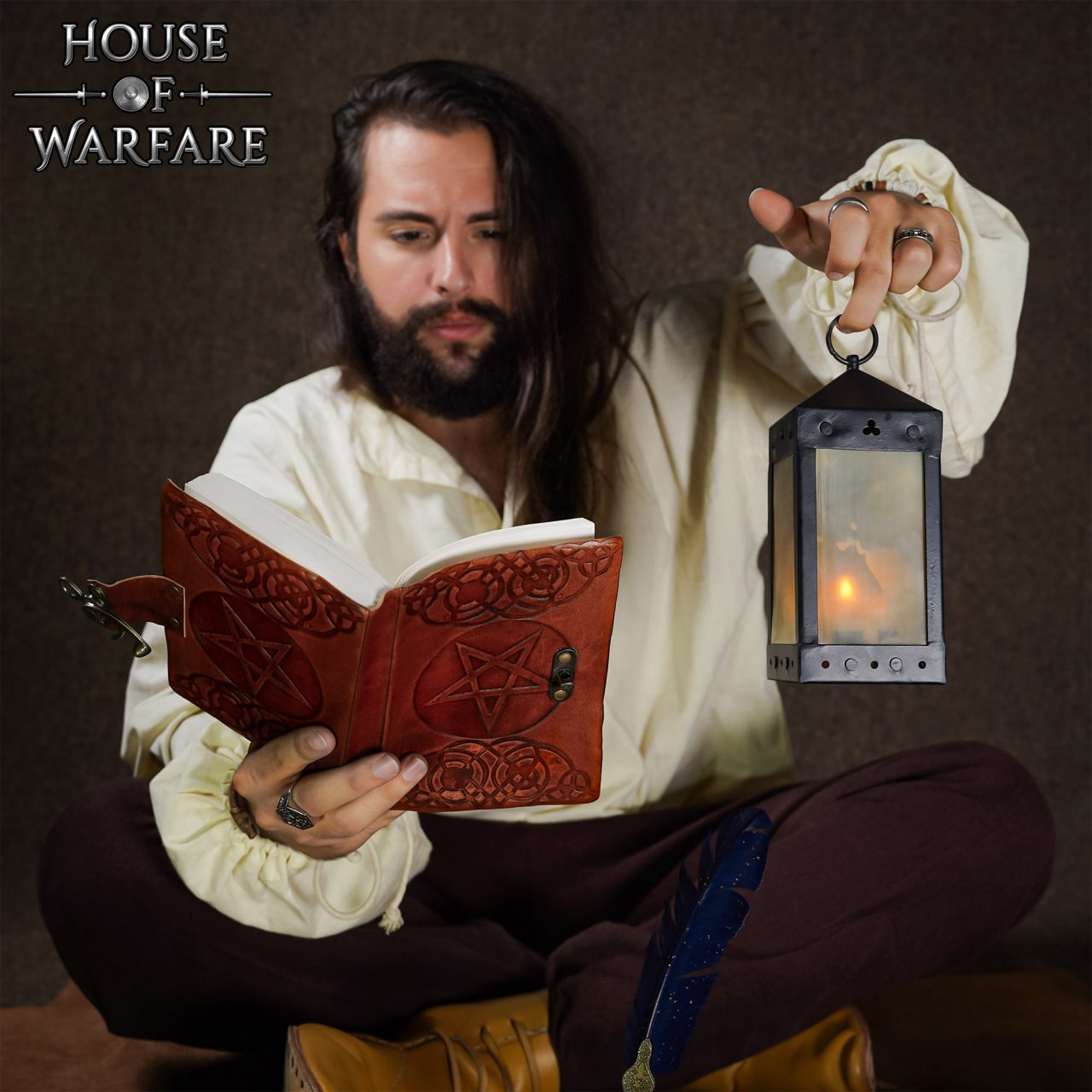 Imagen única de: The Pentagram Leather Journal Agenda de Piel Auténtica