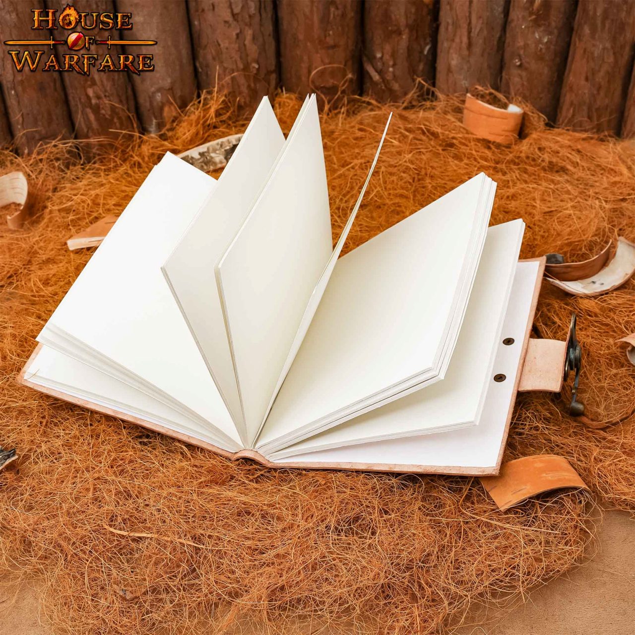 Cuaderno de cuero con pentagrama y cierre de latón - imagen 20