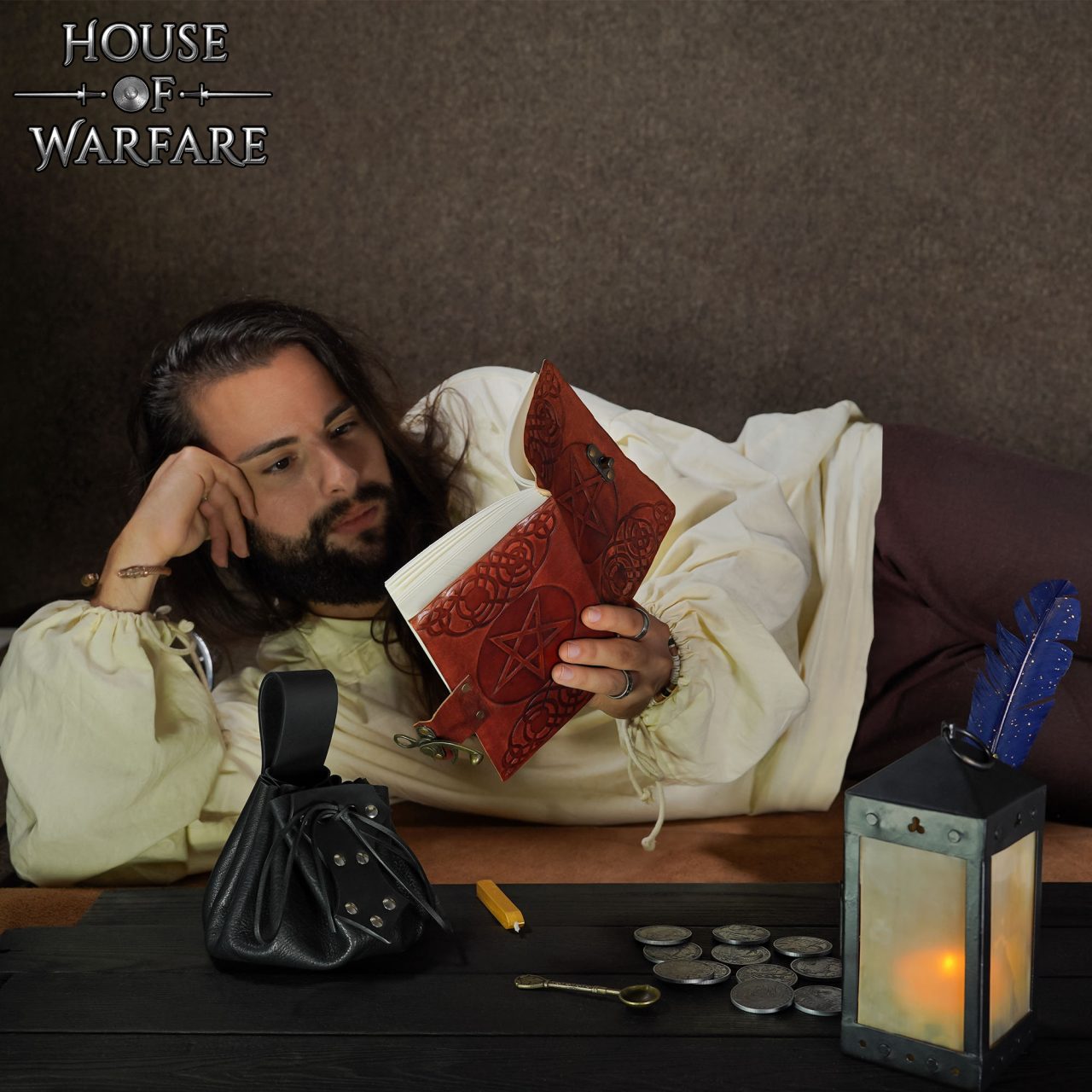 Imagen única de: The Pentagram Leather Journal Agenda de Piel Auténtica