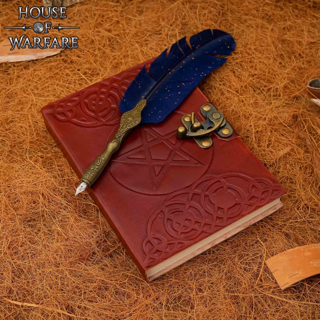 Cuaderno de cuero con pentagrama y cierre de latón - imagen 13