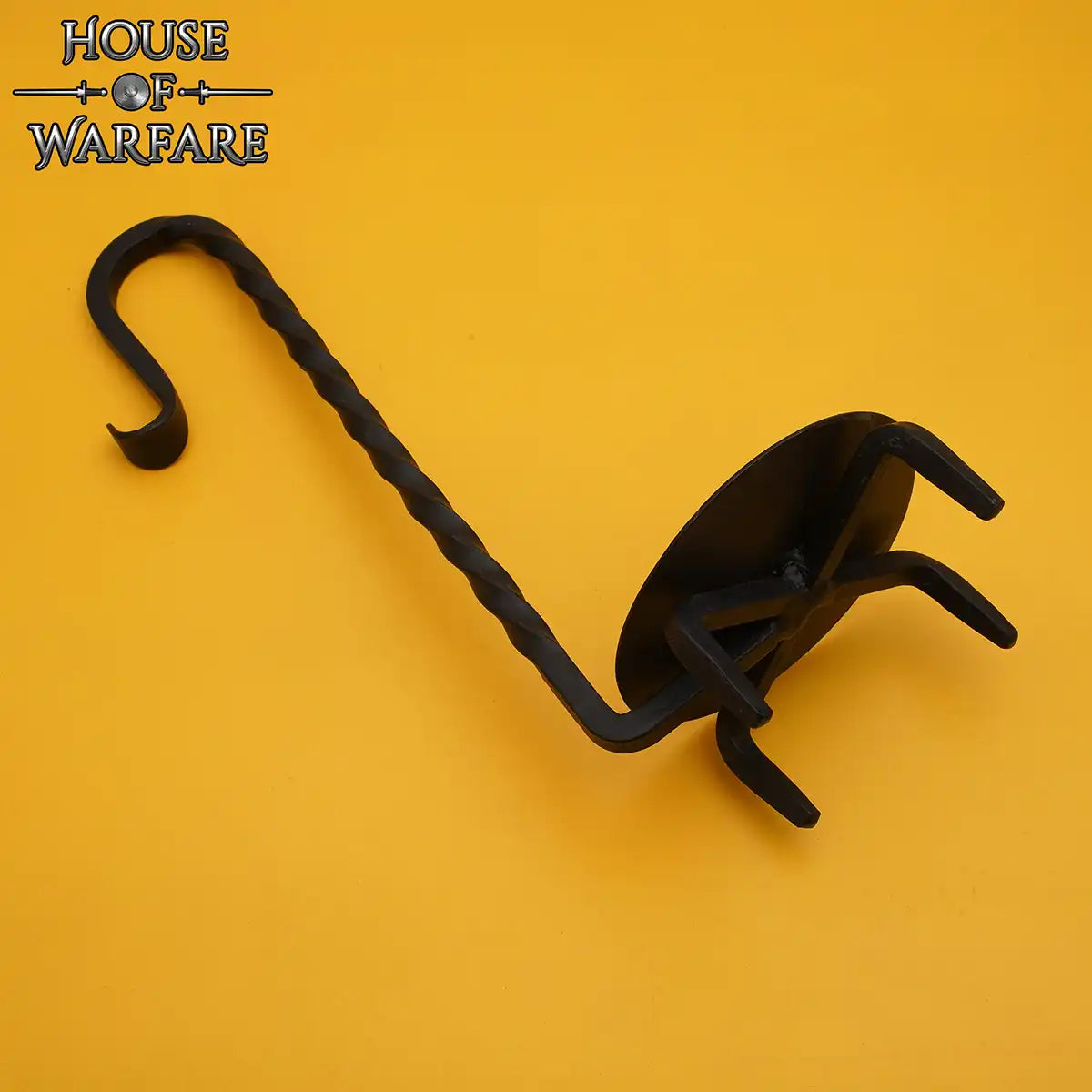Soporte para vela medieval forjado a mano