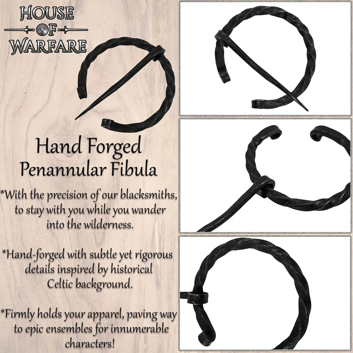 Fíbula penannular forjada a mano - imagen 9