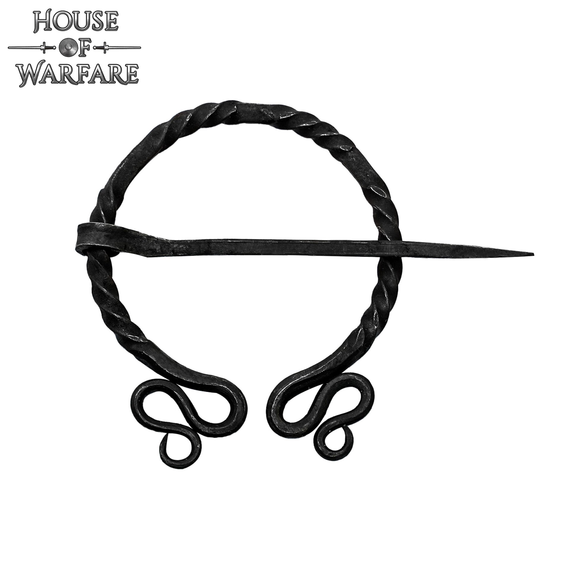 Imagen única de: Alfiler de Capa / Peroné de Arquero Élfico Histórico Forjado a Mano